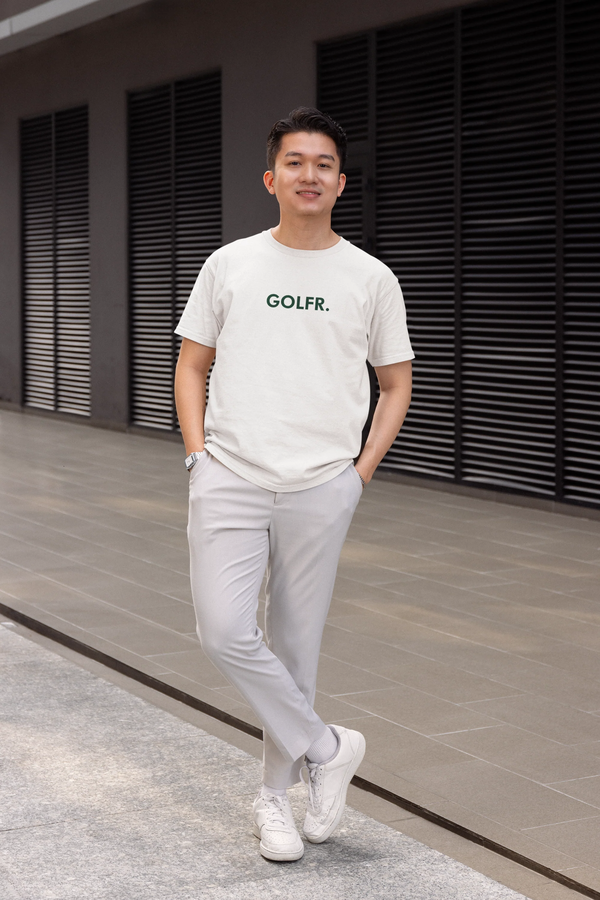 GOLFR. Graphic T-Shirt White
