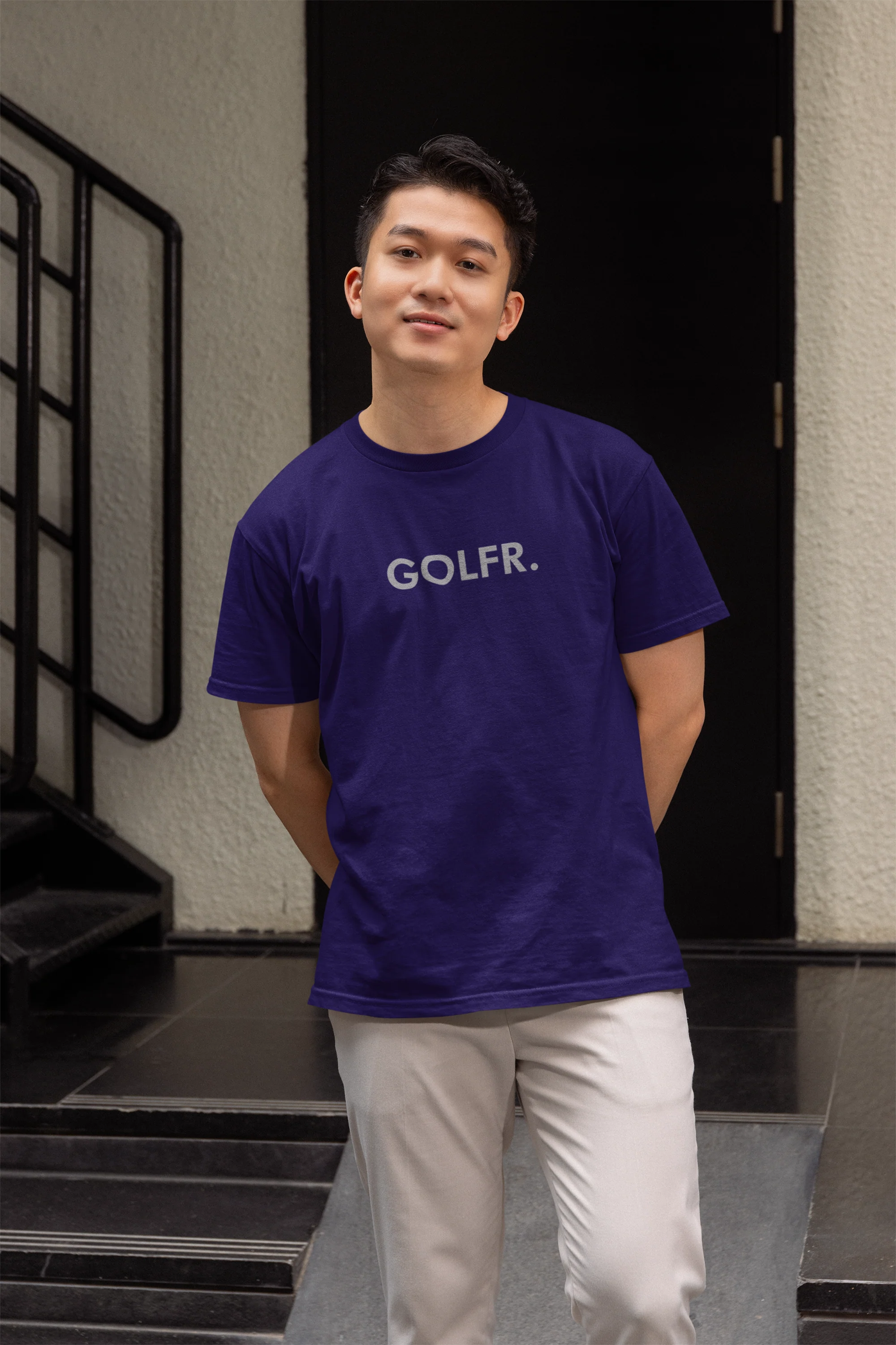 GOLFR. Navy Blue T-Shirt