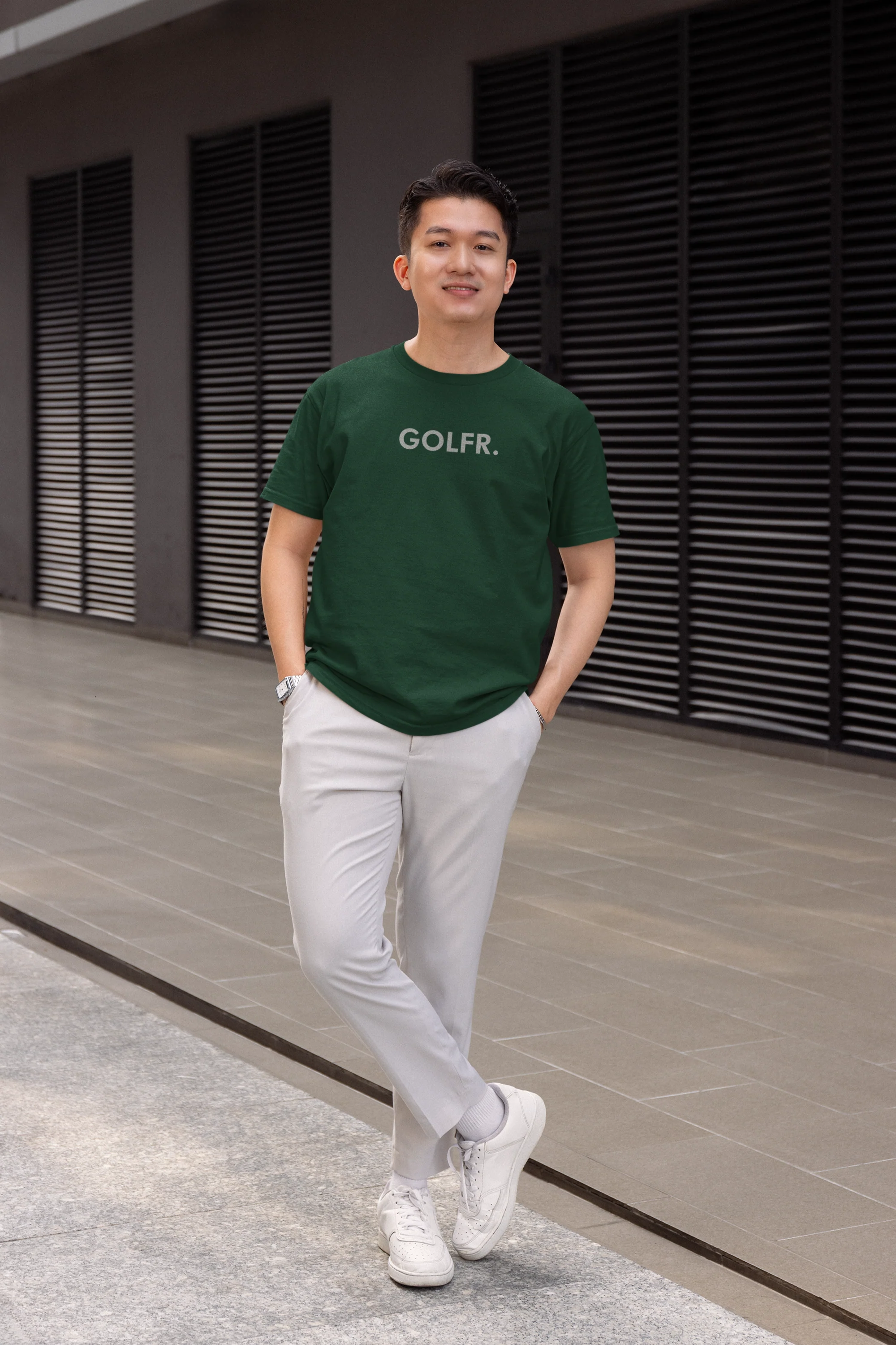 GOLFR. Green T-shirt