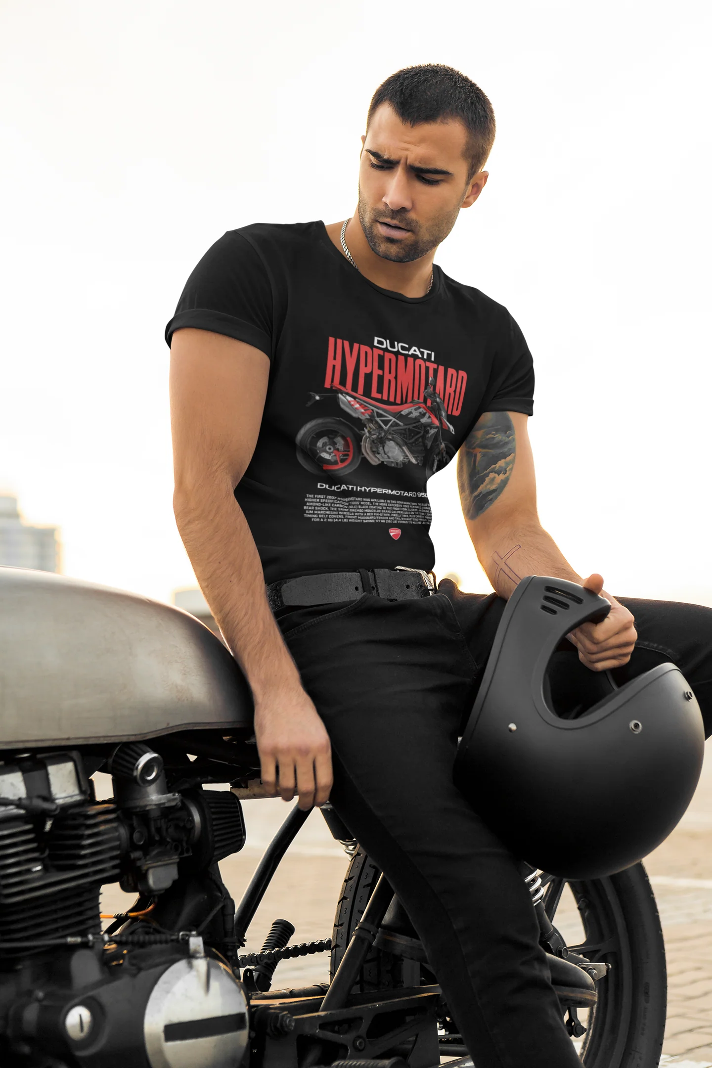 Ducati Hypermotard Graphic Black T-shirt