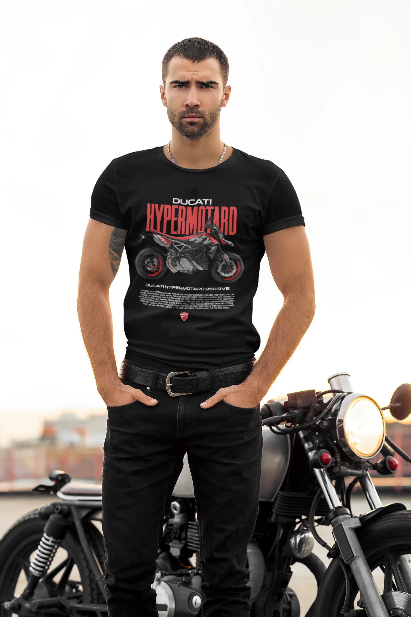 Ducati Hypermotard Graphic Black T-shirt