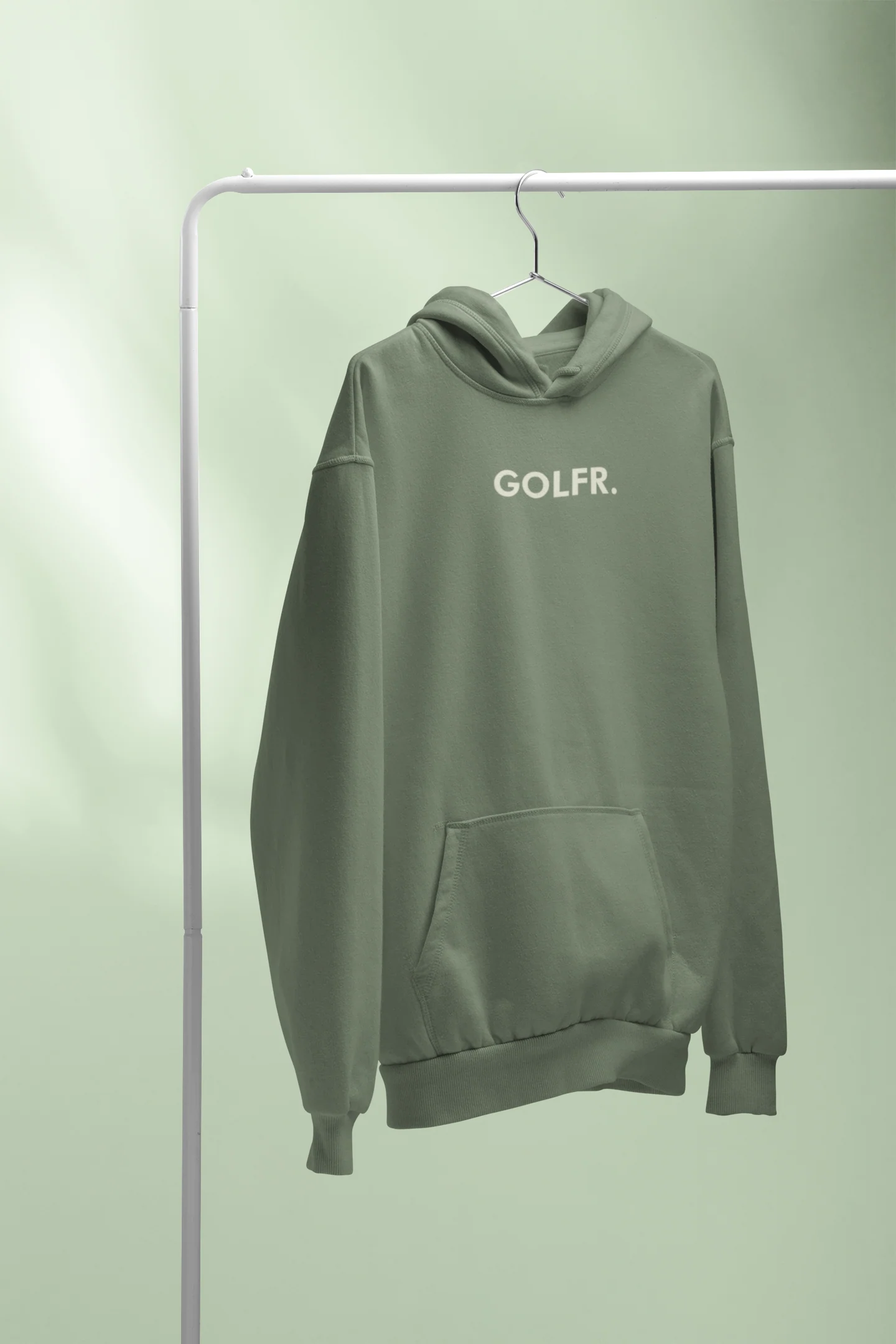 GOLFR. Hoodie Sage Green