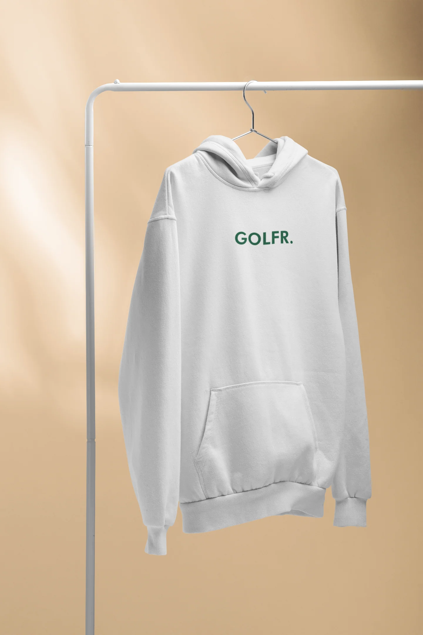 GOLFR. White Hoodie
