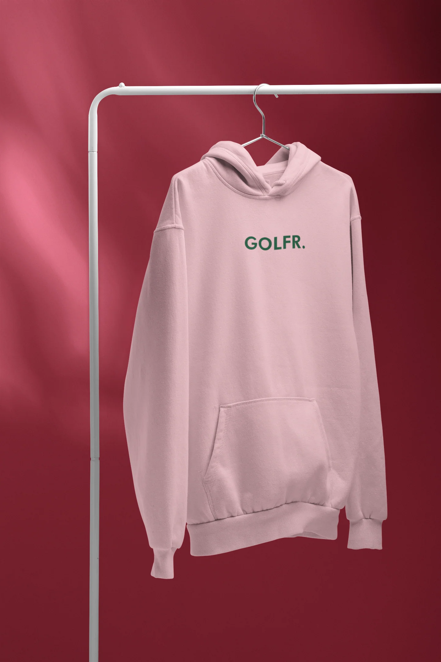 GOLFR. Light Pink Hoodie