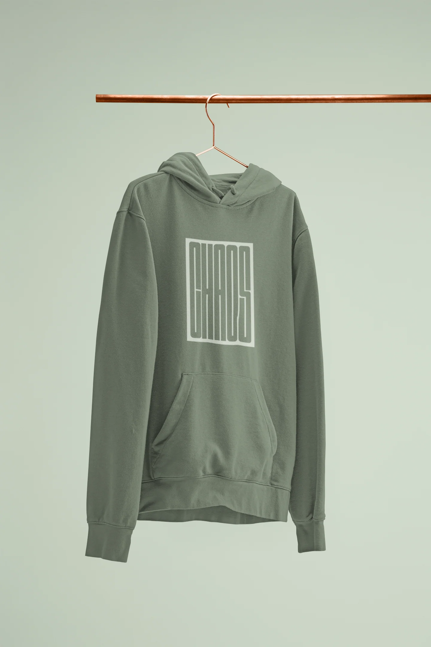 CHAOS Graphic Sage green Hoodie