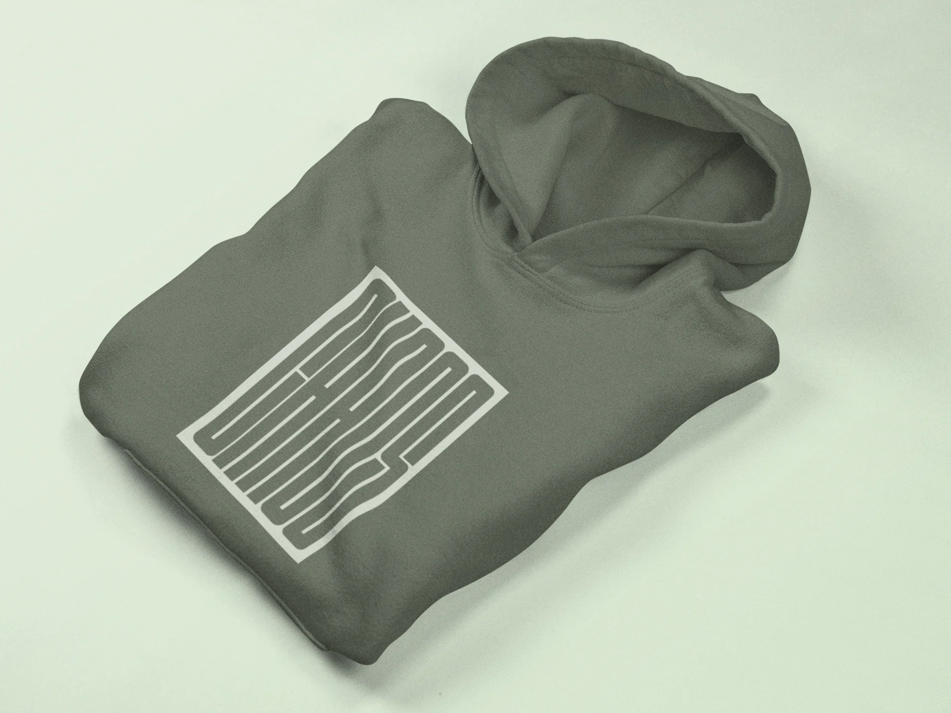 CHAOS Graphic Sage green Hoodie