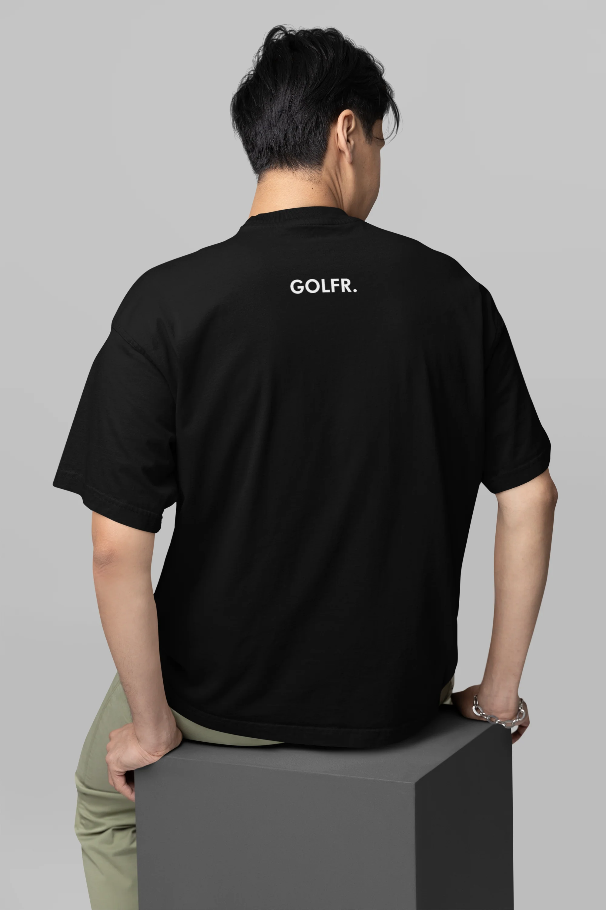 Oversized Unstoppable Dragon Graphic Black T-Shirt