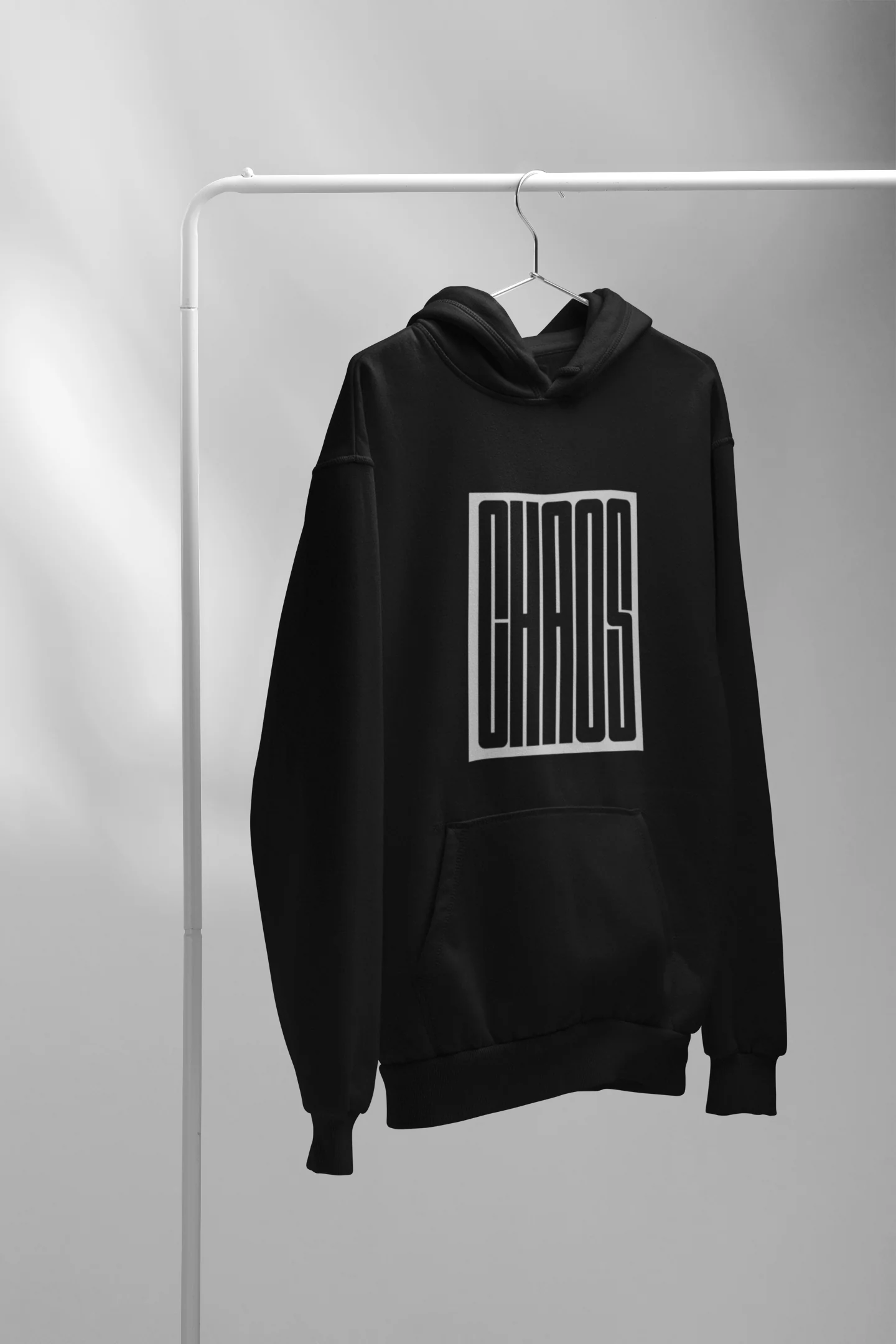 Chaos Graphic Black Hoodie