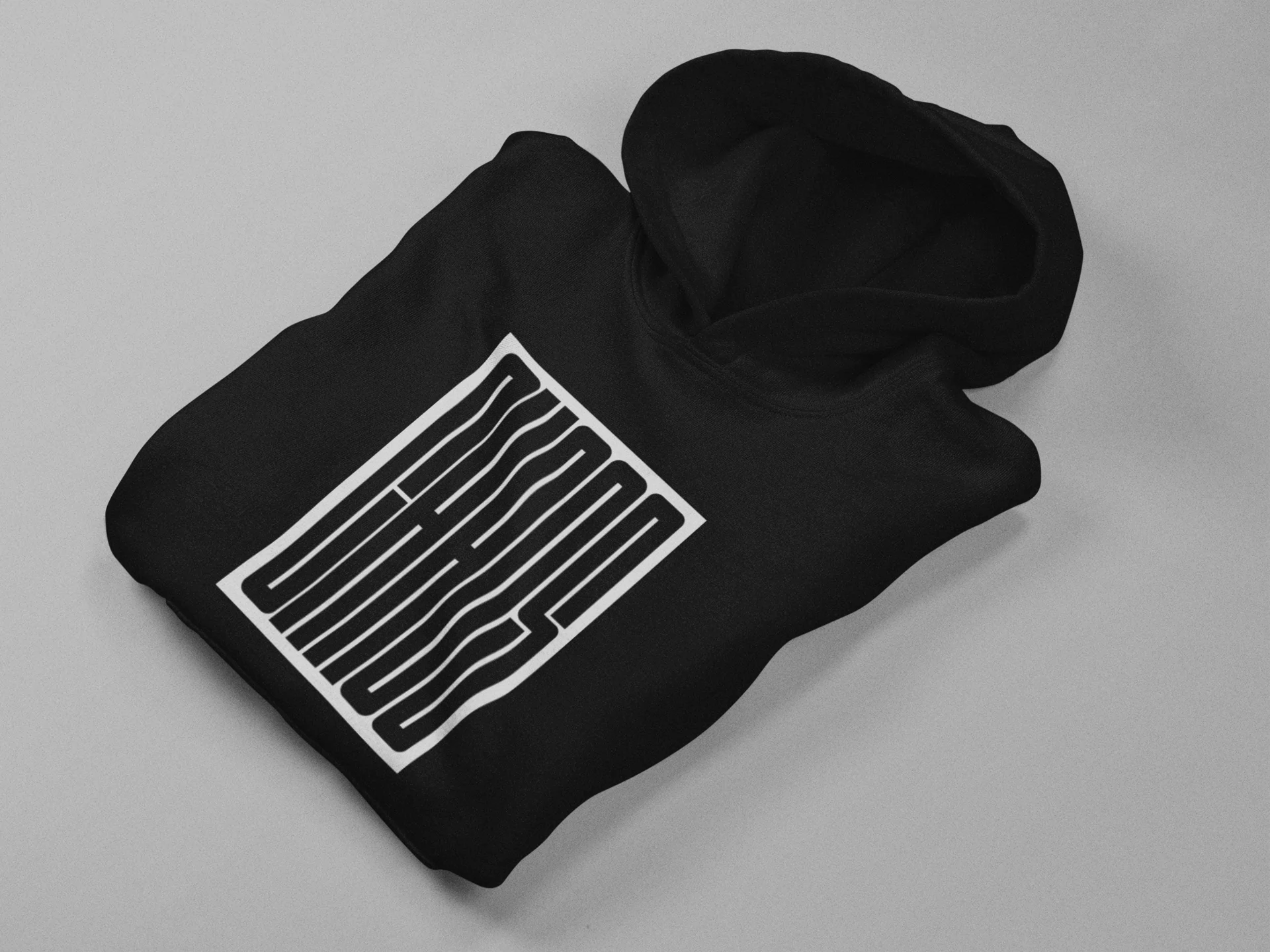 Chaos Graphic Black Hoodie