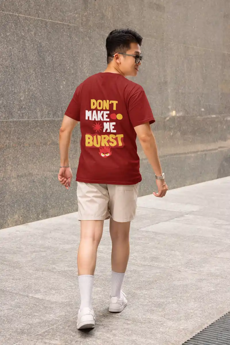 Graphic Red TShirt for men