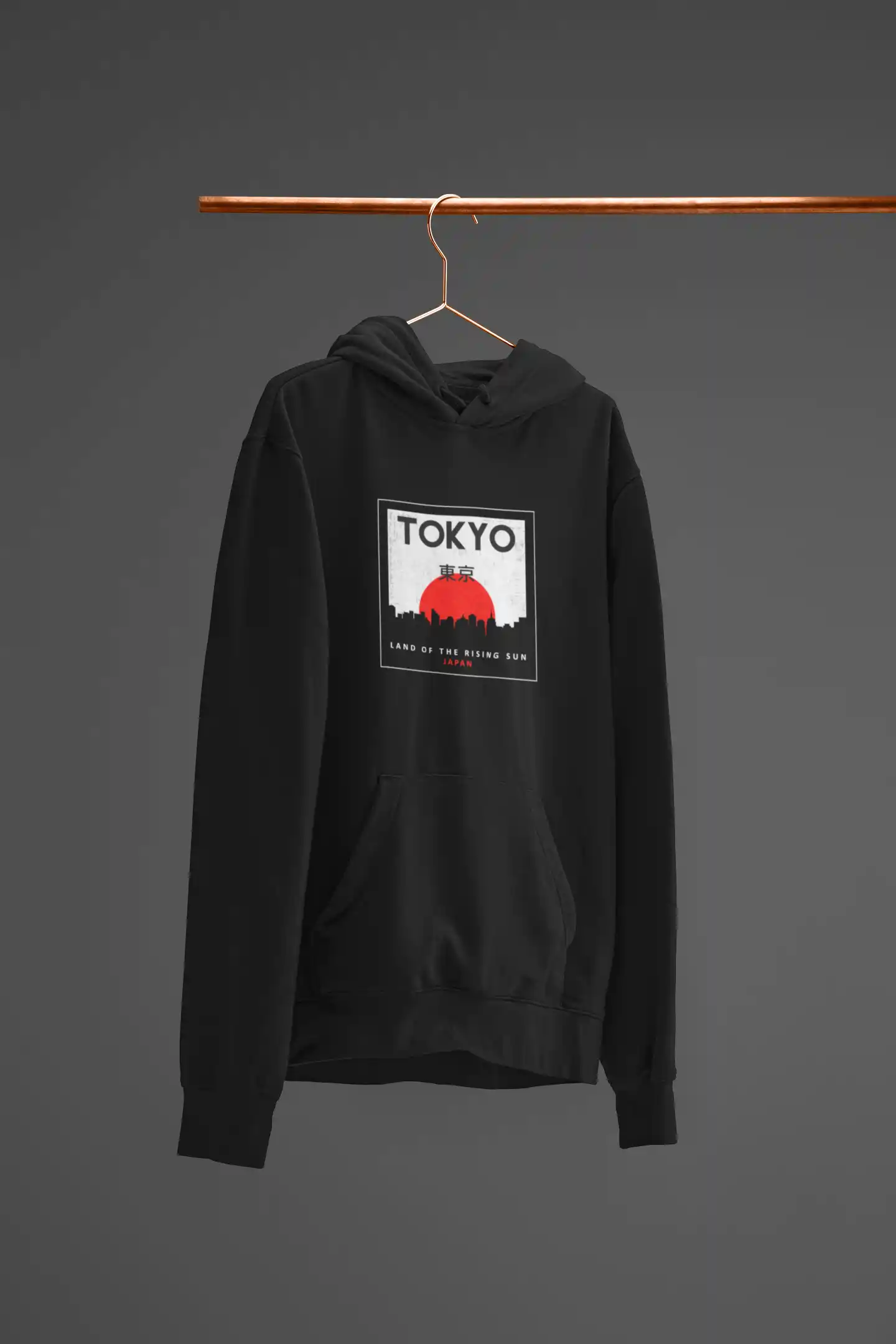 Tokyo Graphics Print  Hoodie for Men