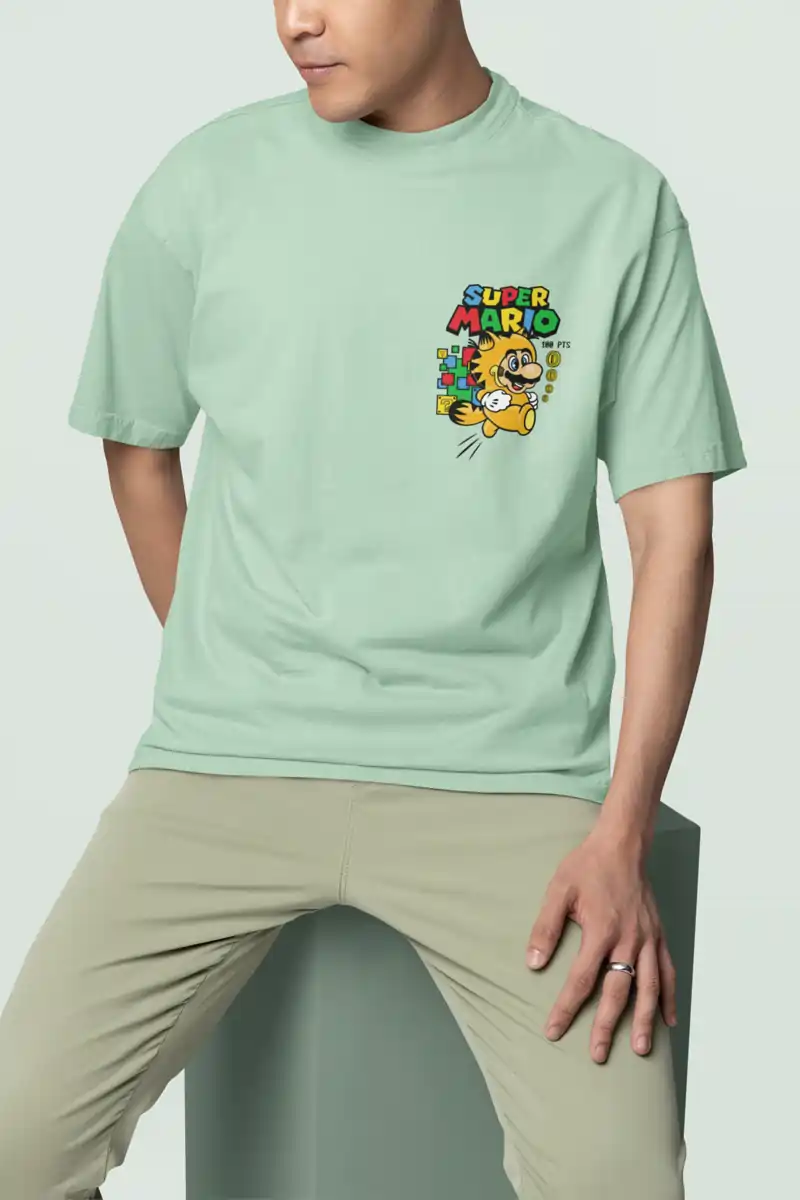 Oversized for men Game Over Graphic Shirt