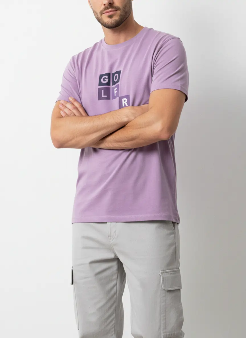 Lilac "GOLFR" T-shirt For Men