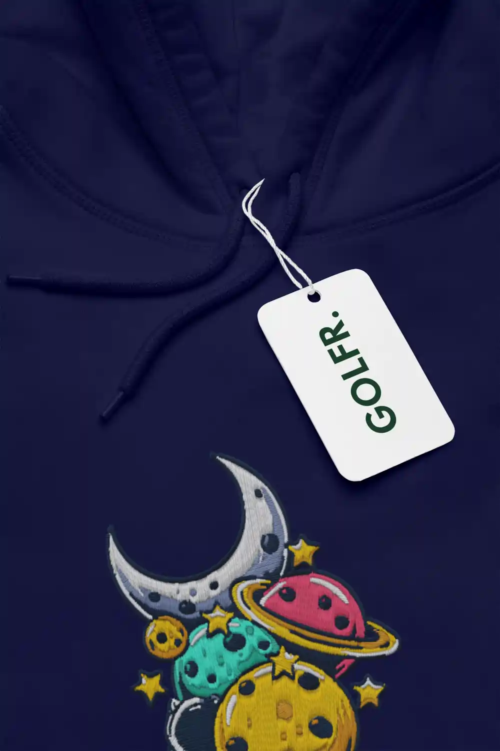 Astronaut Galaxy Embroidery Hoodie for Men