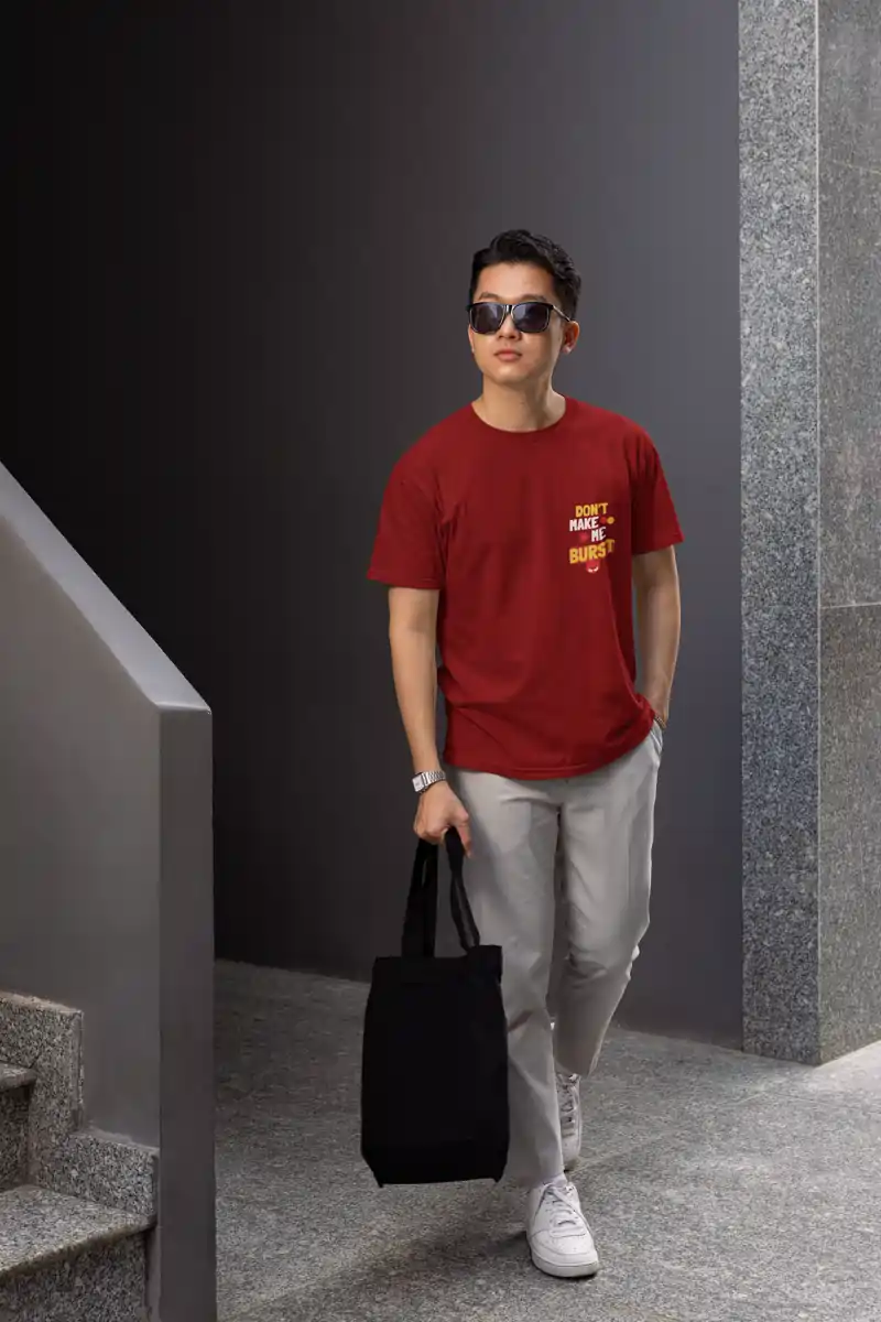 Graphic Red TShirt for men