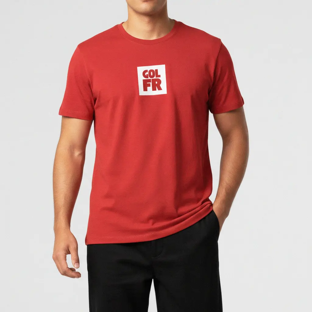 Red "GOLFR" T-Shirt For Men