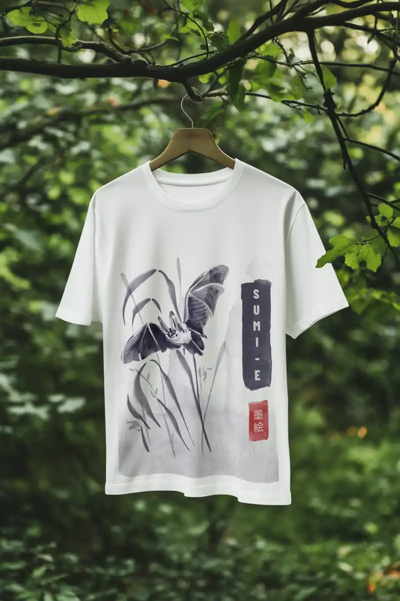 Sumi-e Art TShirt for men