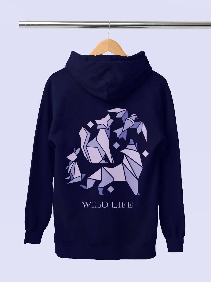 Wild Life Graphic Hoodie For Men