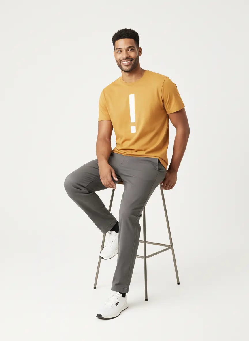 Mustard Yellow Exclamation Mark T-Shirt