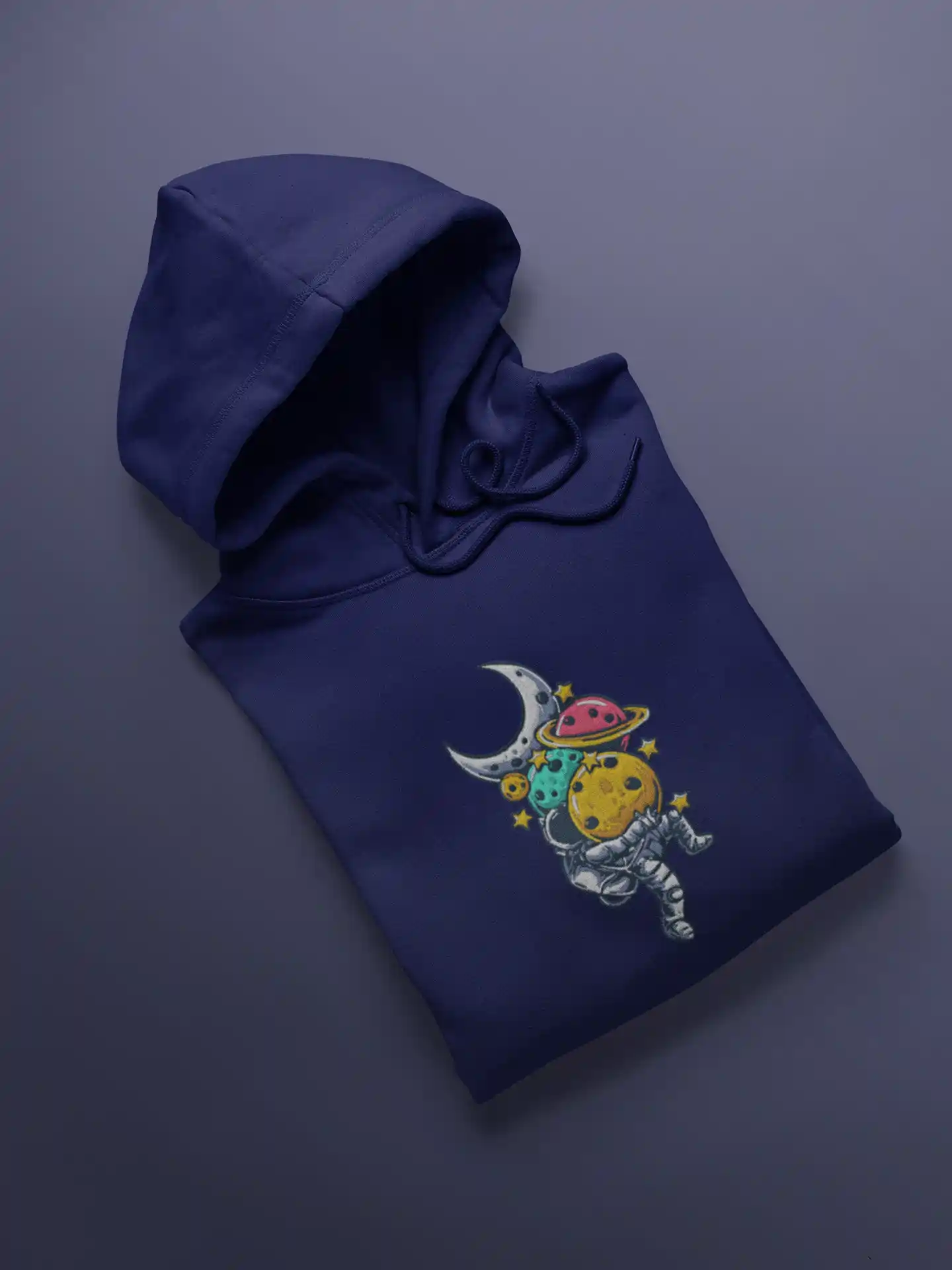 Astronaut Galaxy Embroidery Hoodie for Men