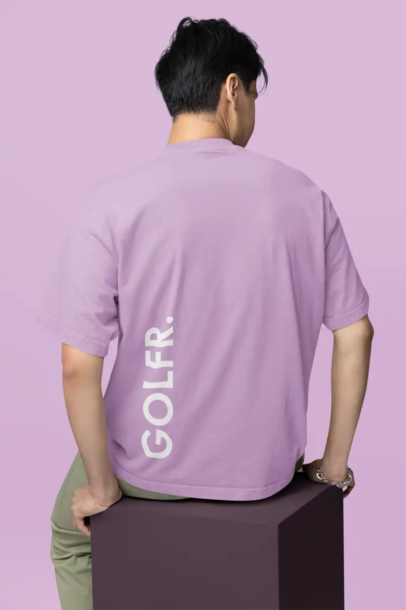 Oversized Lavender Lotus Motivational T-Shirt