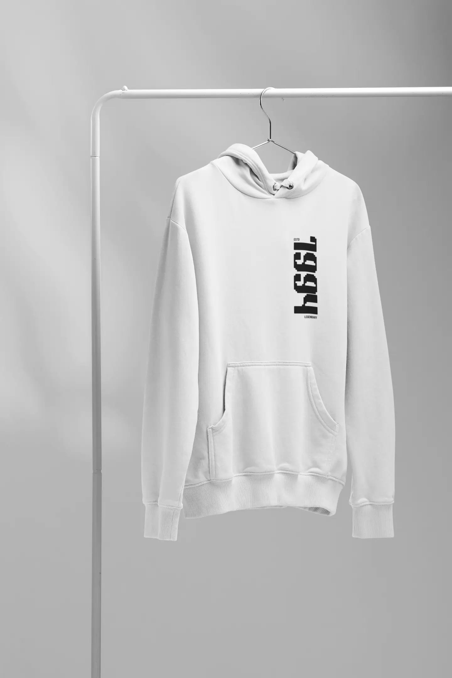 White Graphic Hoodie