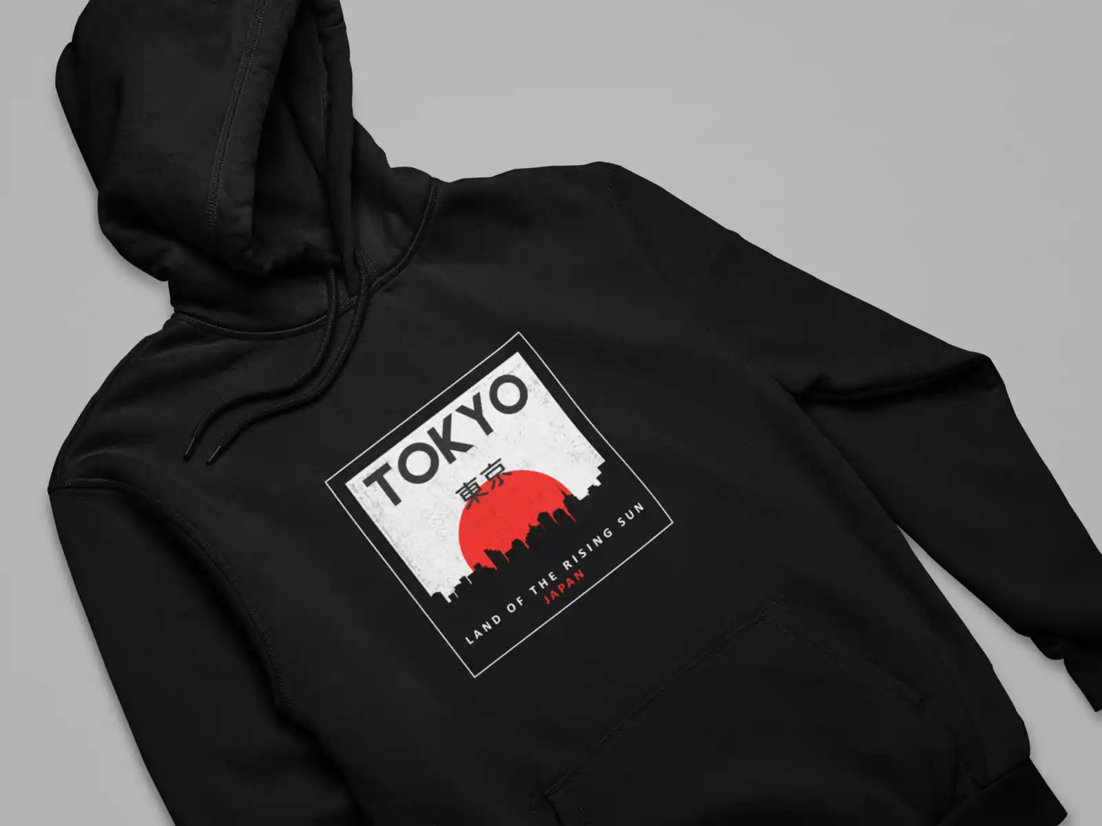 Tokyo Graphics Print  Hoodie for Men