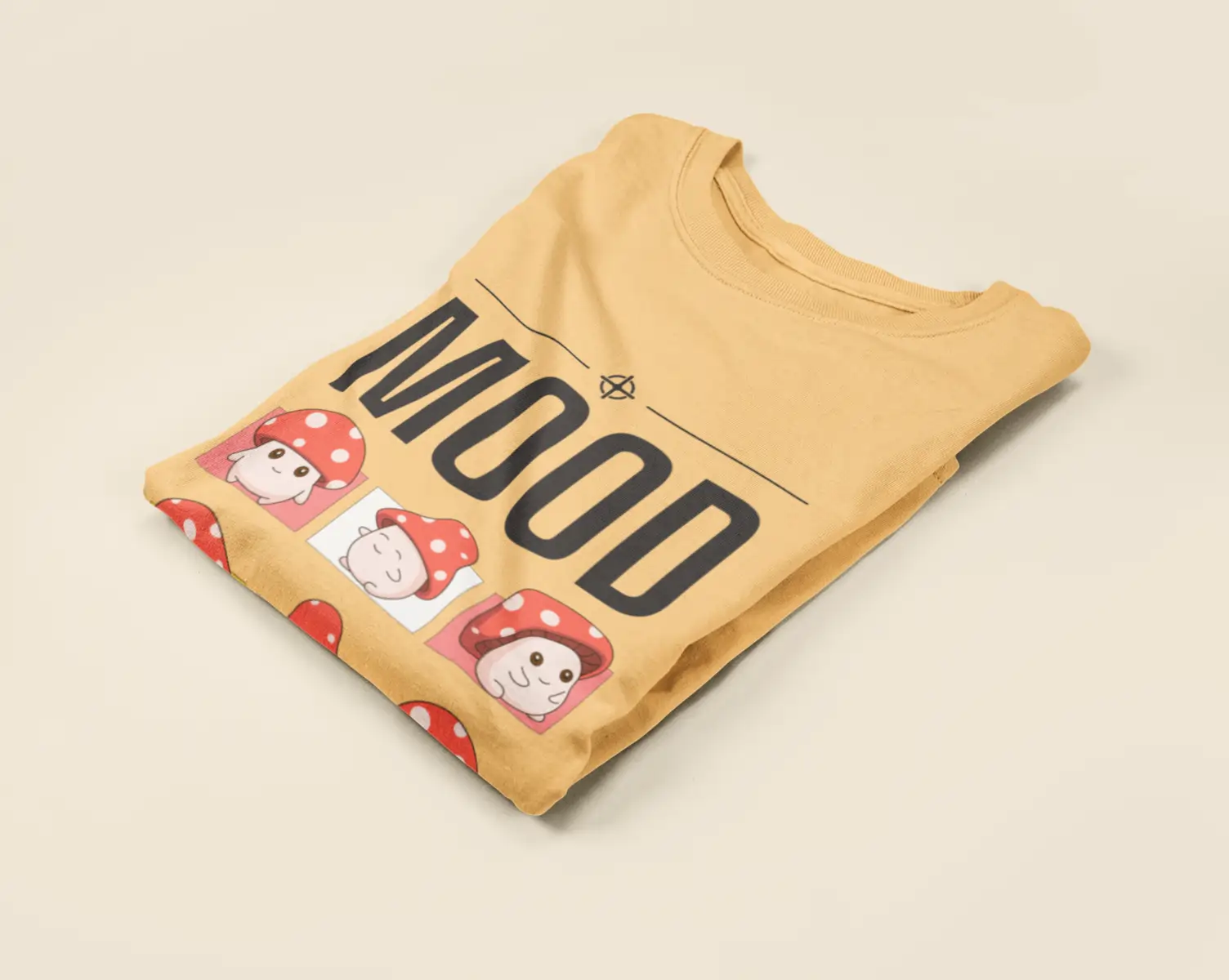 Yellow Mood Graphic Mens T-shirt