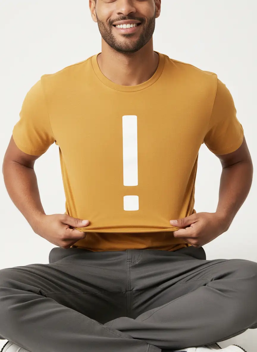 Mustard Yellow Exclamation Mark T-Shirt