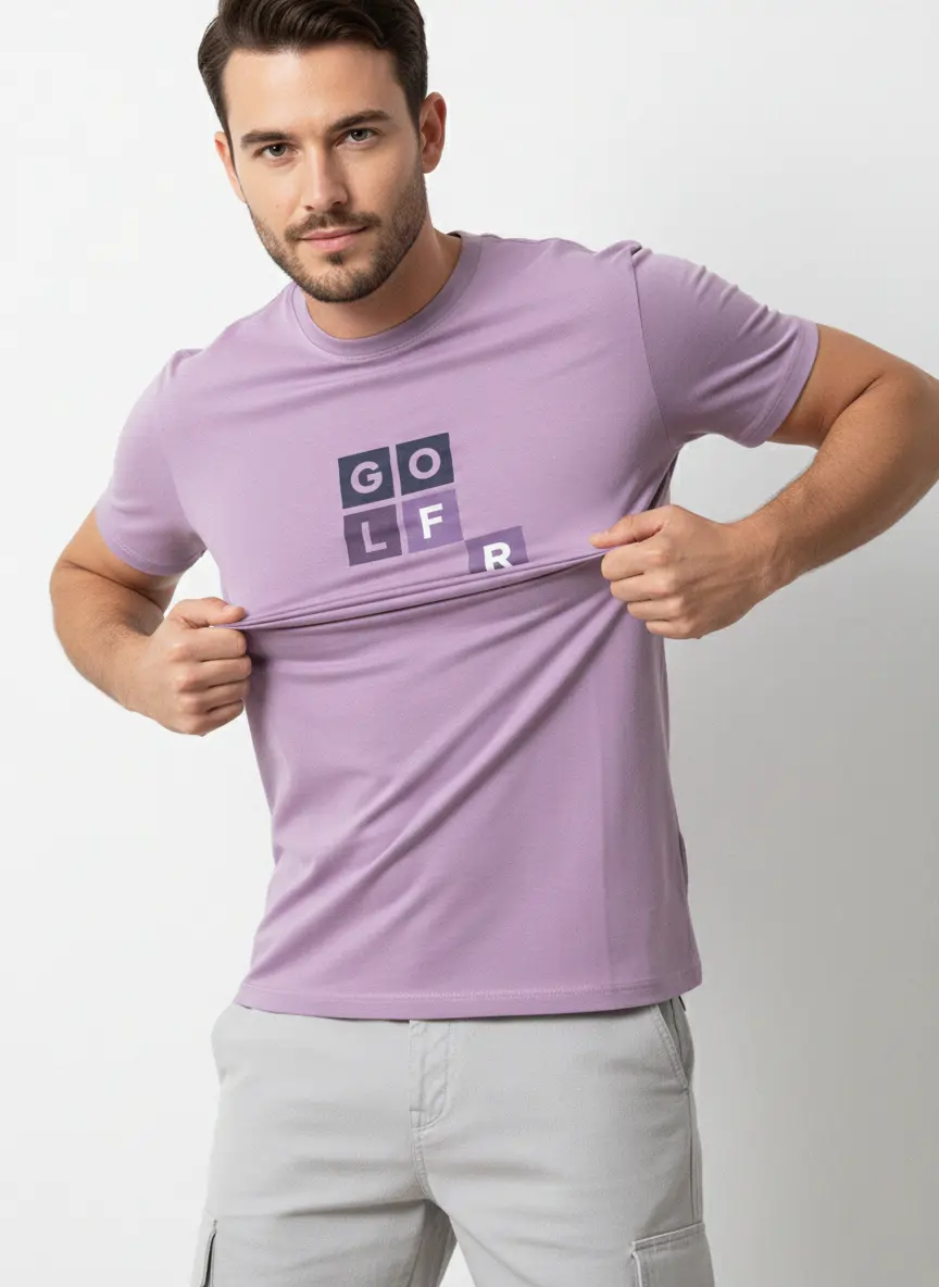 Lilac "GOLFR" T-shirt For Men