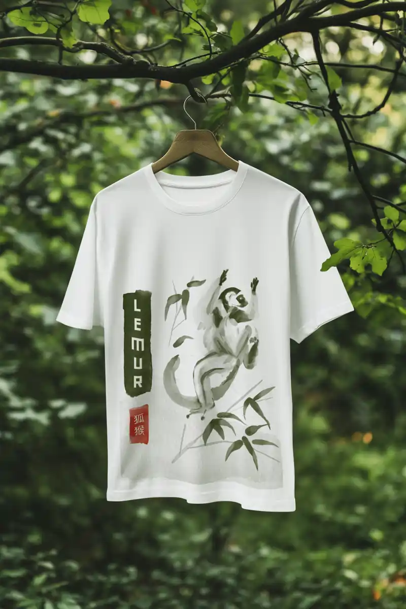 Lemur Art Tshirt for men