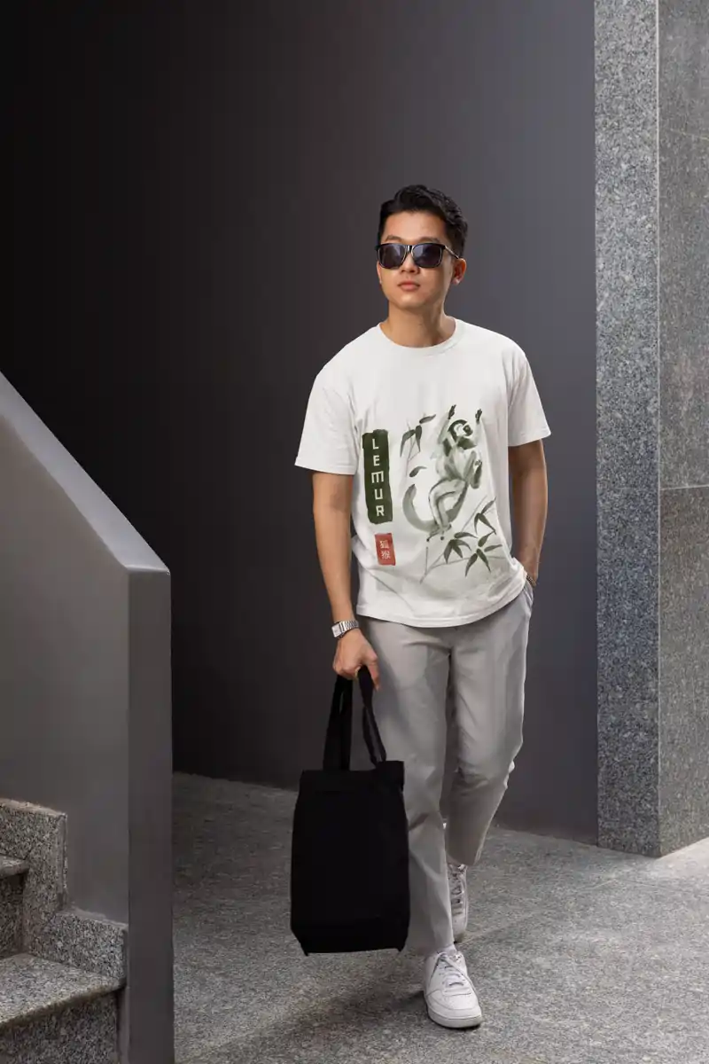 Lemur Art Tshirt for men