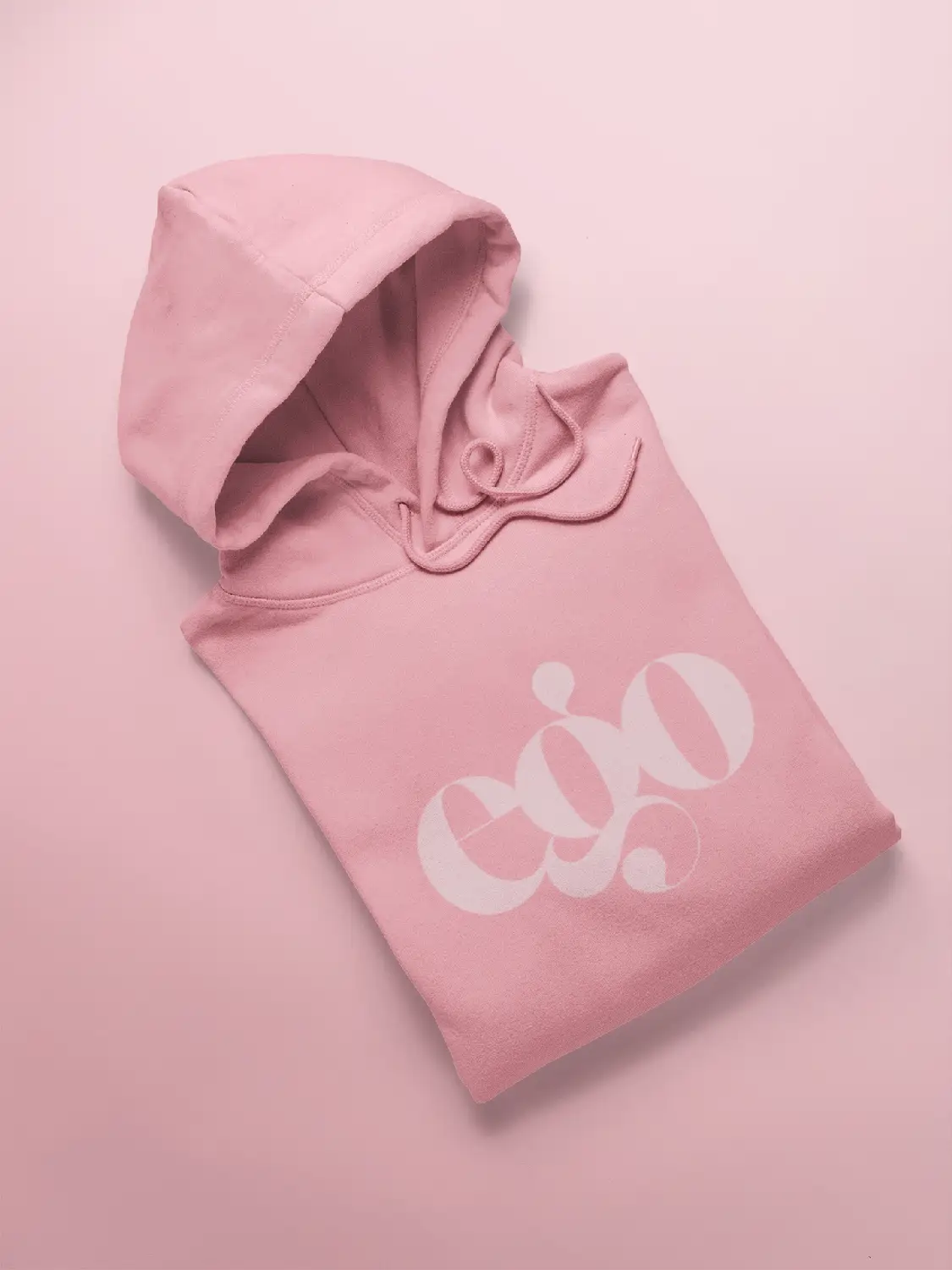 Pink Graphic Hoodie for Men "EGO"