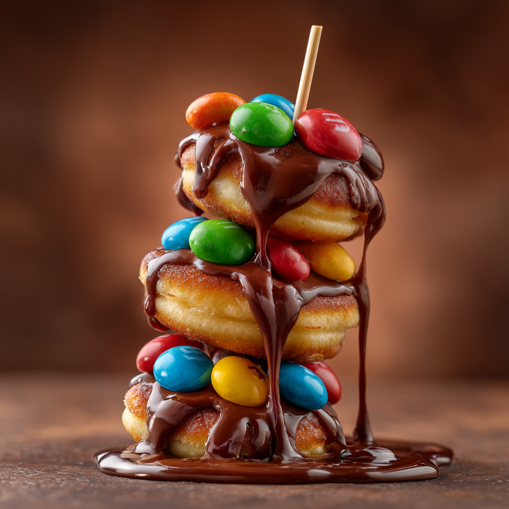 Brochette de Mini Pancake Supplément Coulis et Topping