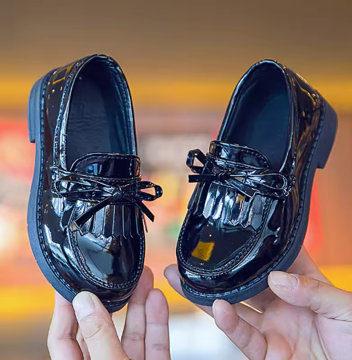 Black Patent Leather Loafers