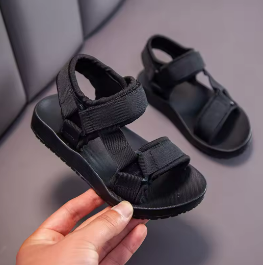 Black Kids' Sandals
