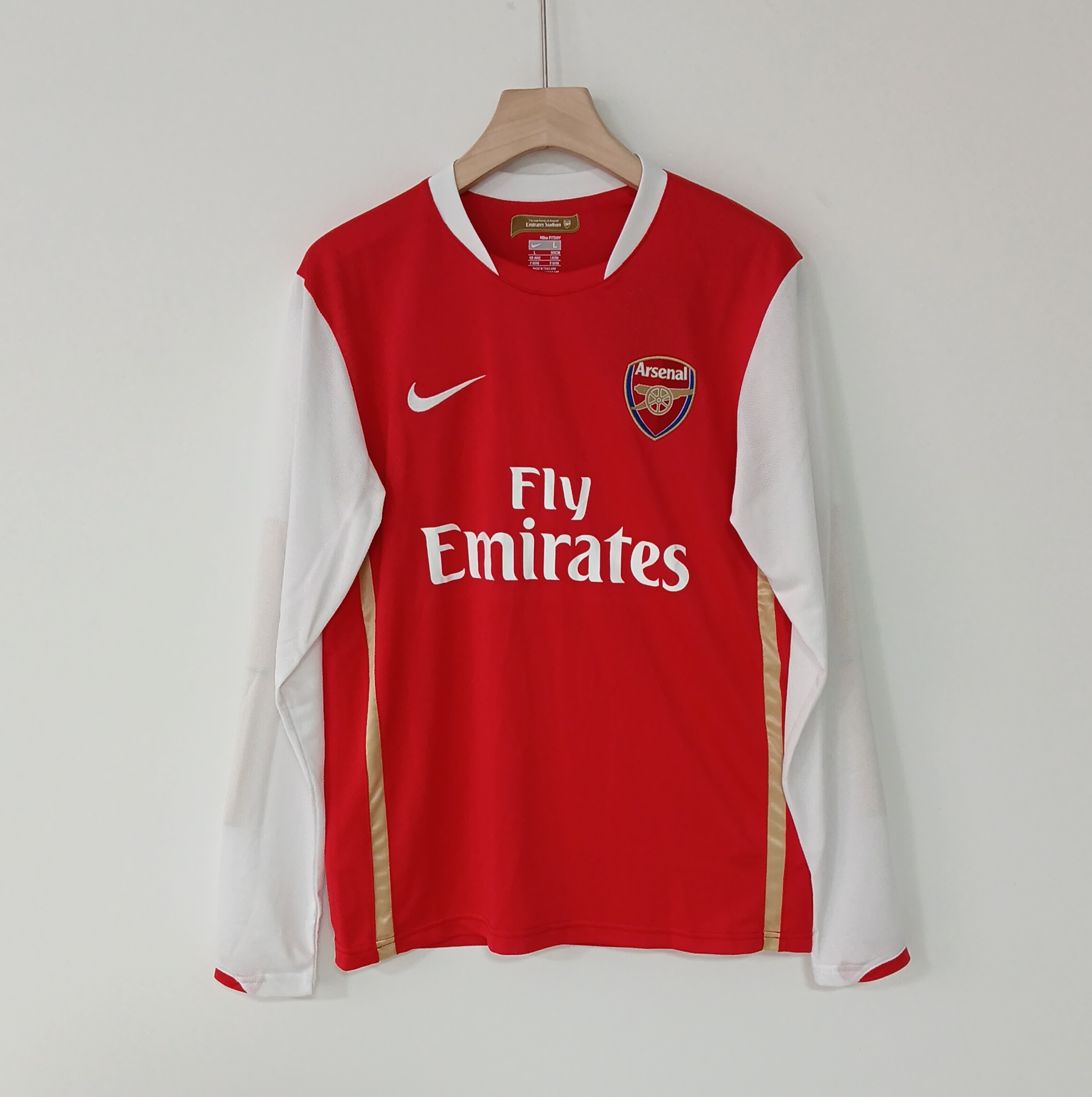 06-07 Retro Version Arsenal FC Long sleeves Home Jersey