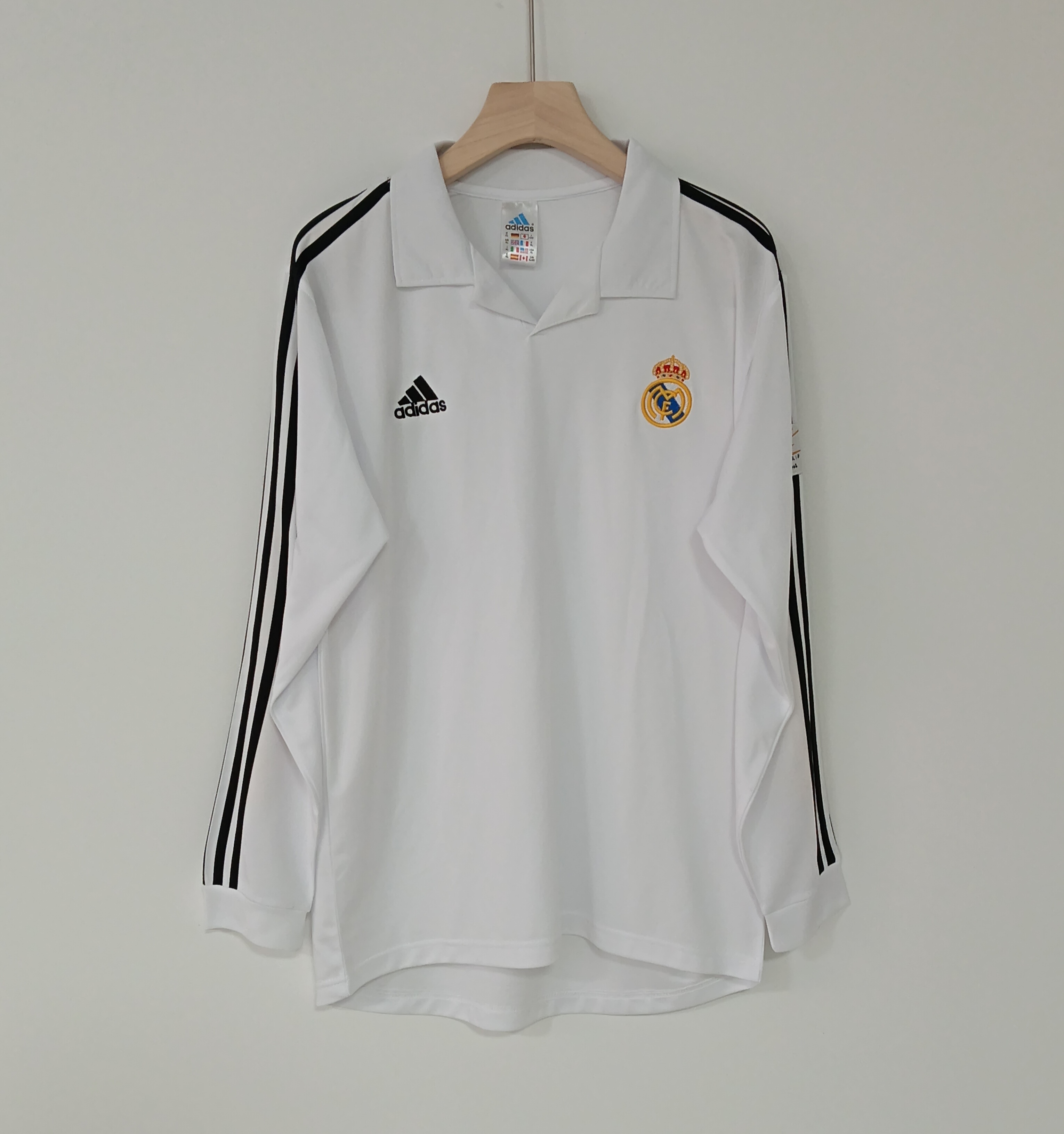 02-03 Retro Version Real Madrid Long Sleeve Jersey