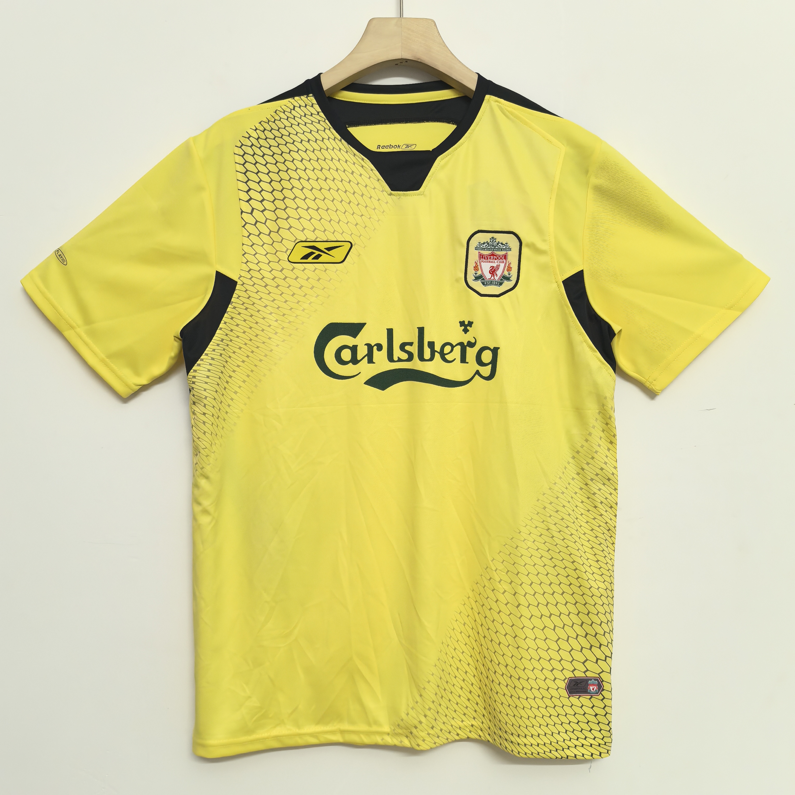 04-05 Retro Version Liverpool FC Yellow Away Jersey