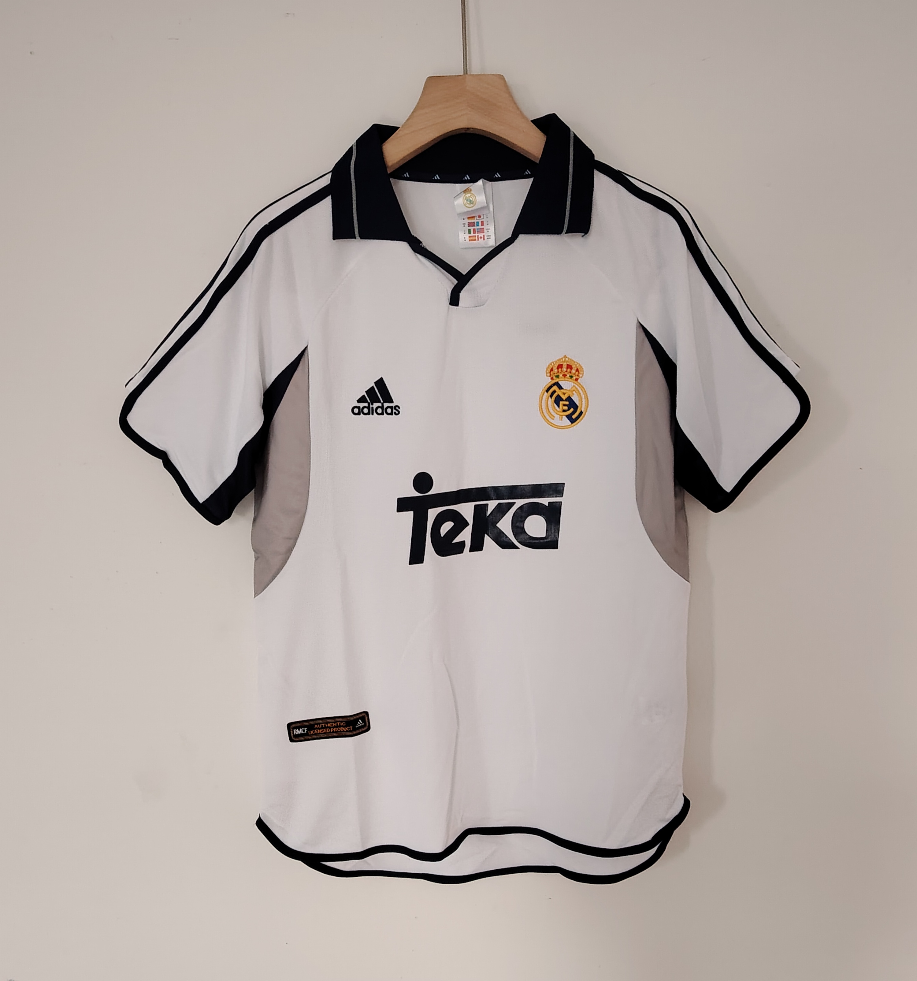  2000-2001 Retro Version Real Madrid Home Jersey