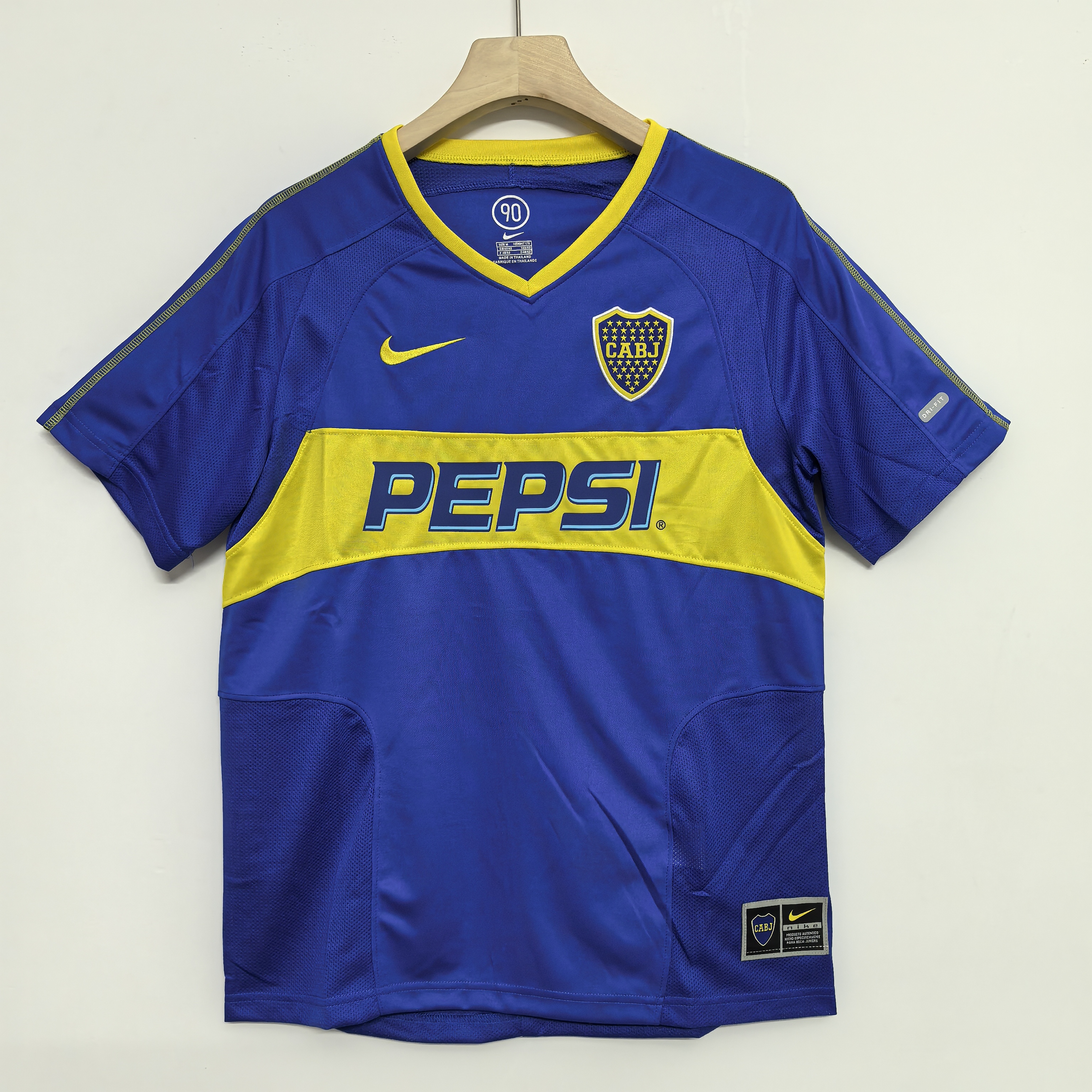 03-04 Retro Version Boca Juniors Home Jersey