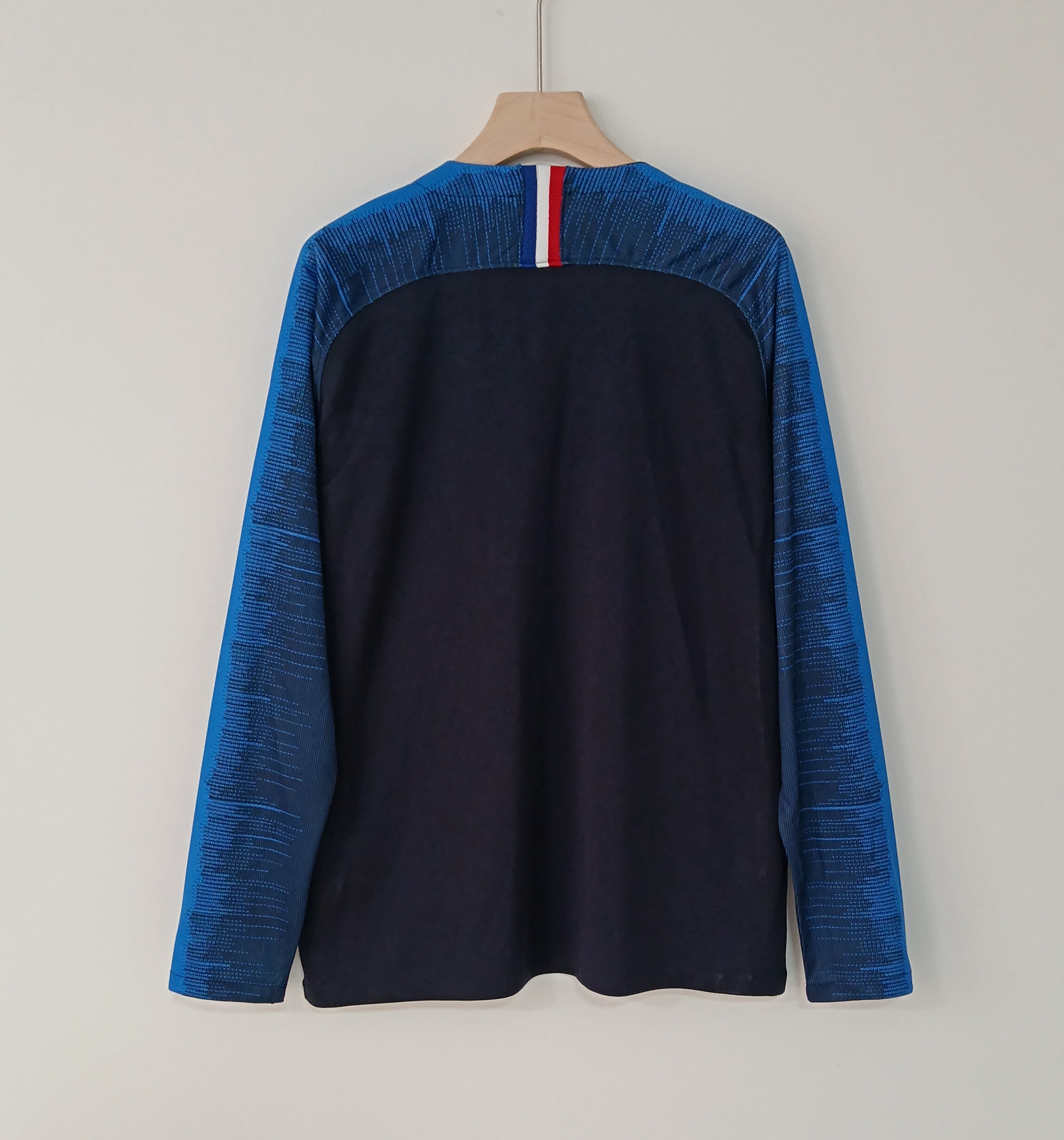 2018 Retro Version France National Football Team Long-Sleeve Jersey