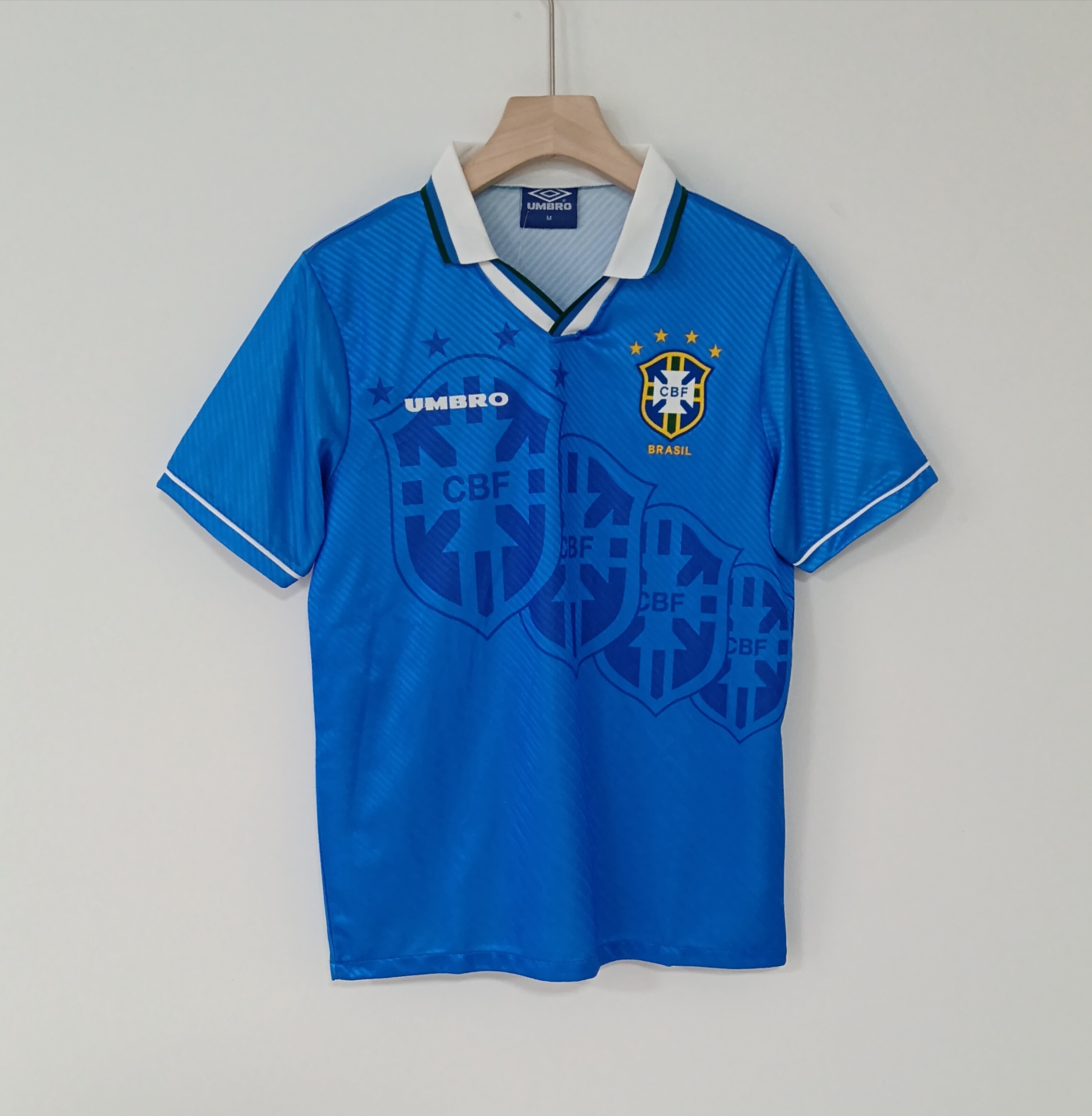 96 Retro Version Brazil National Football Team Retro Jersey