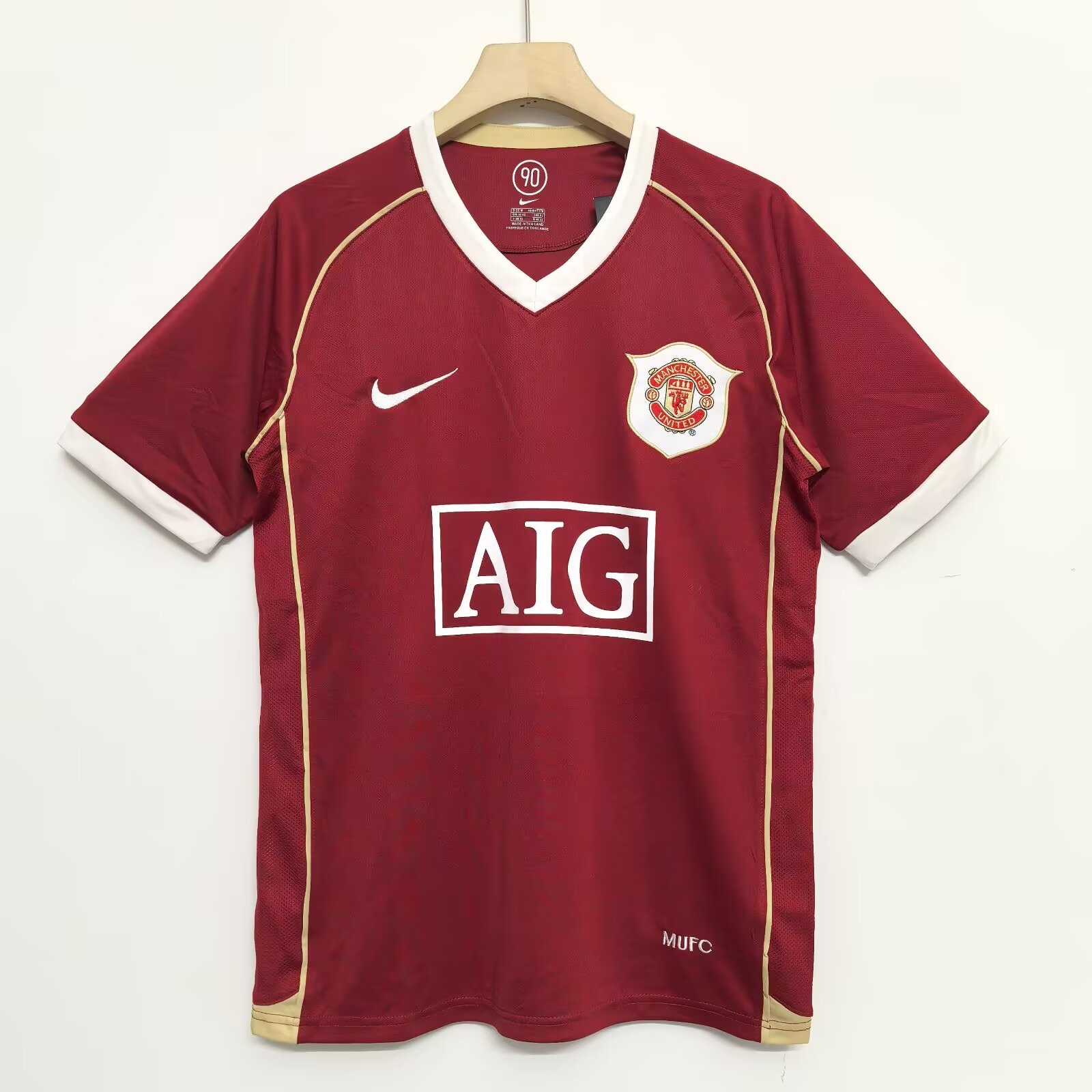 06-07 Retro Version Manchester United Home Jersey
