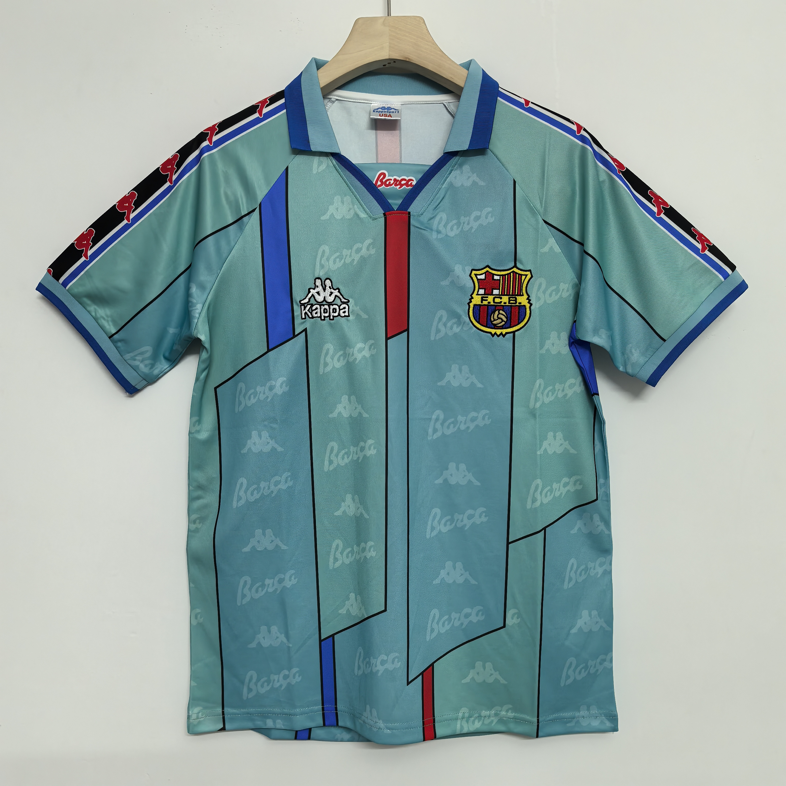 96-97 Retro Version FC Barcelona Away Jersey