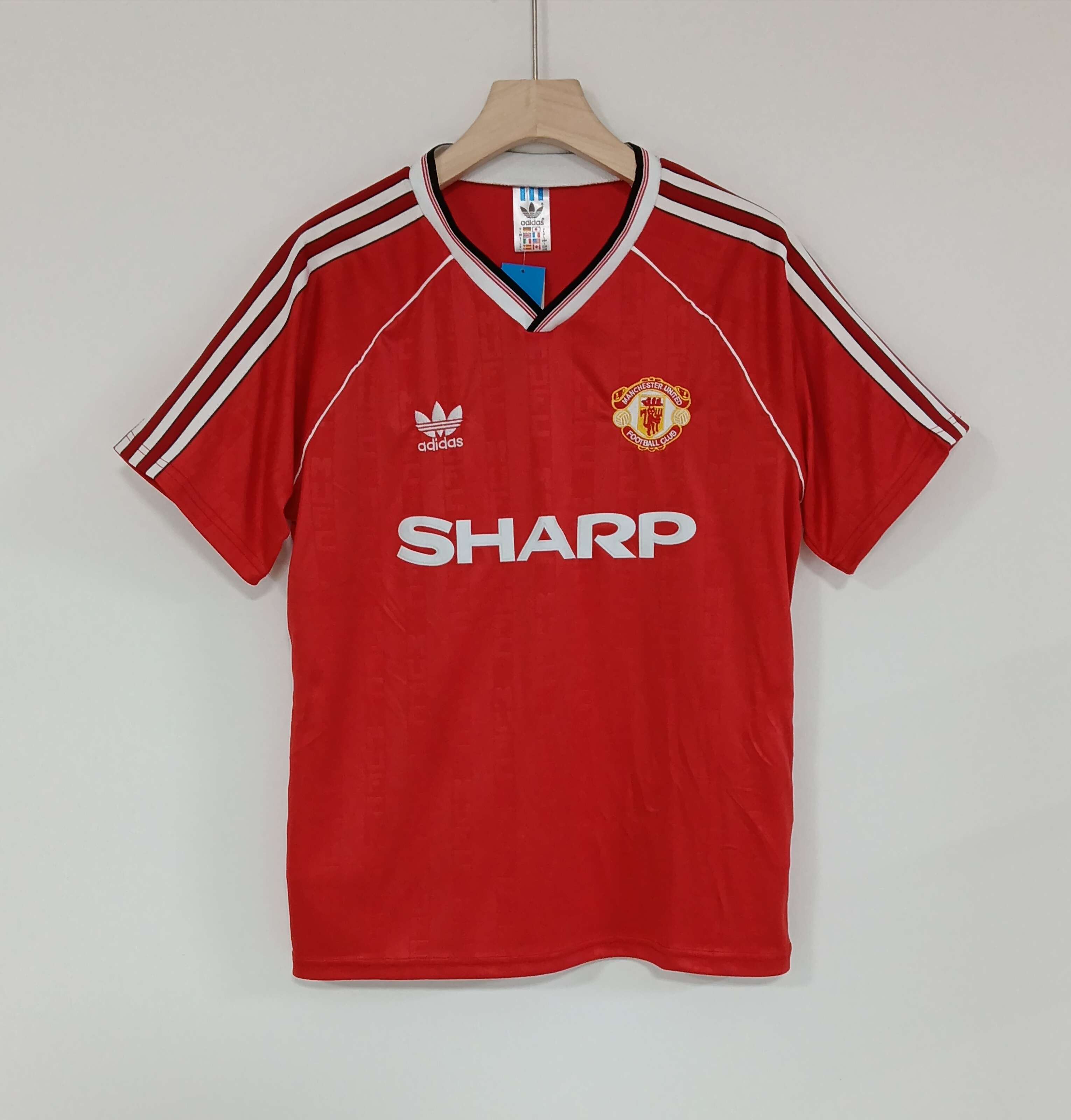 1988-90 Retro Version Manchester United Home Jersey