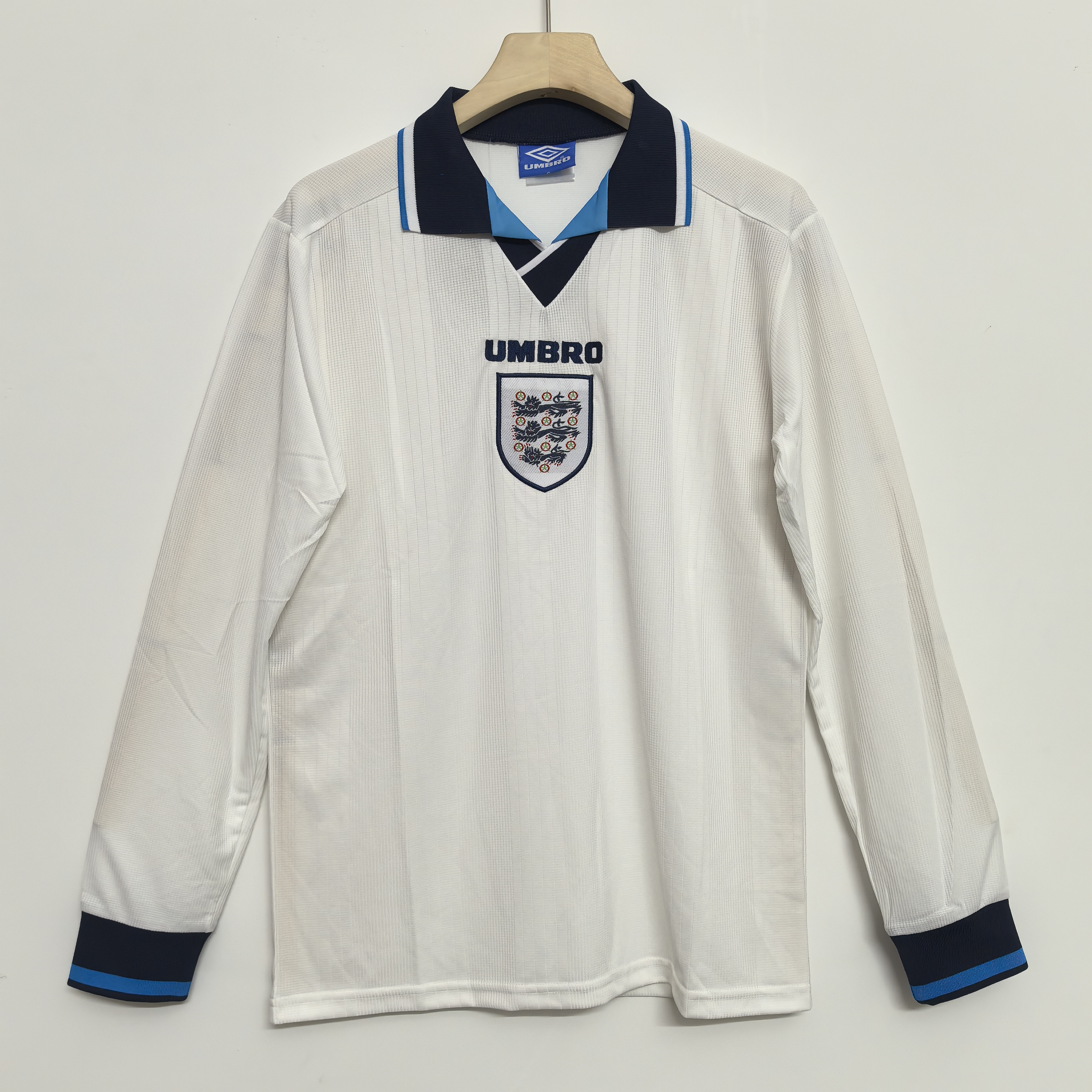 1996 Retro Version England National Team Classic Long Sleeve Jersey
