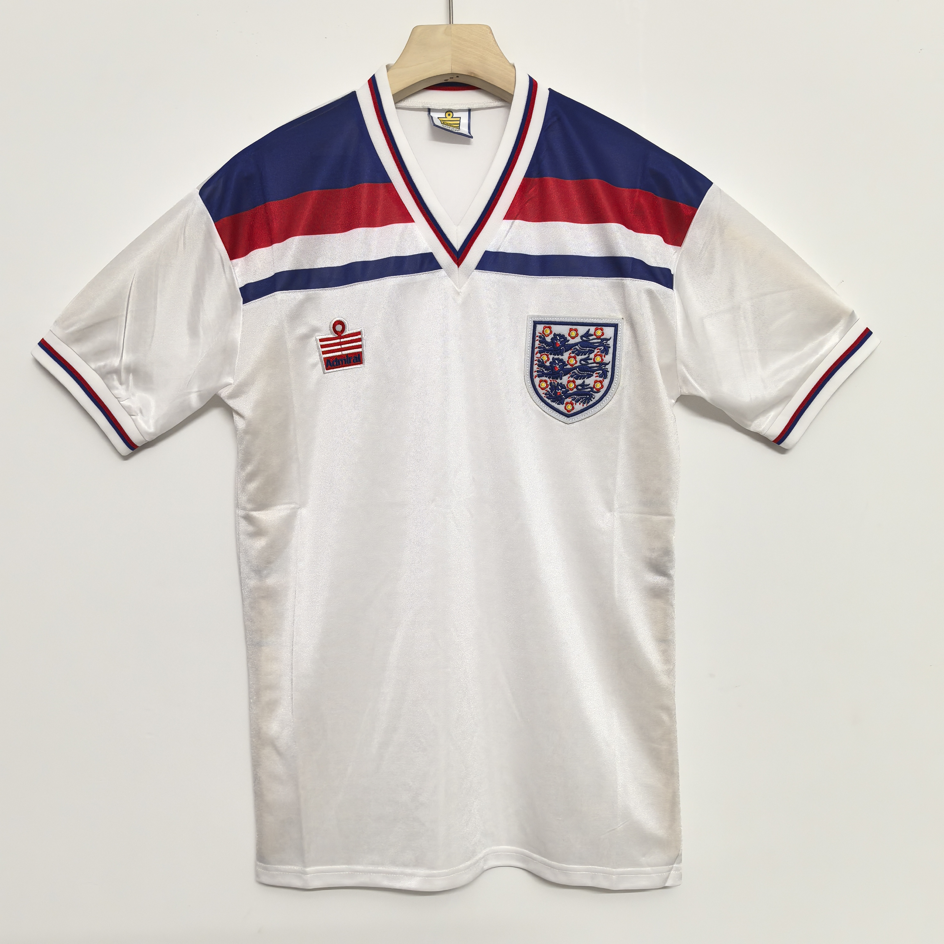 1982 Retro England Football Home Jersey