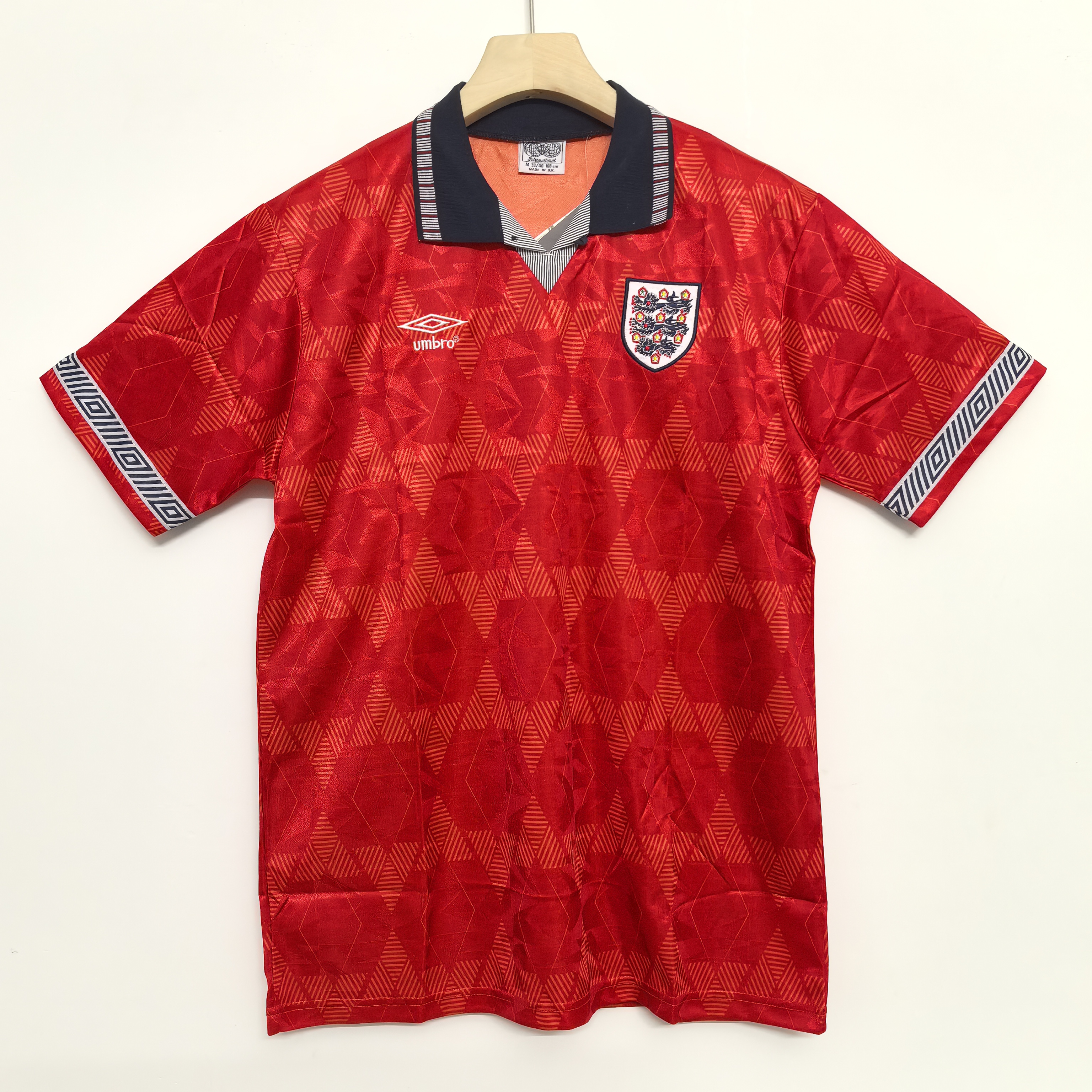 1990 Retro Version England Away Football Shirt