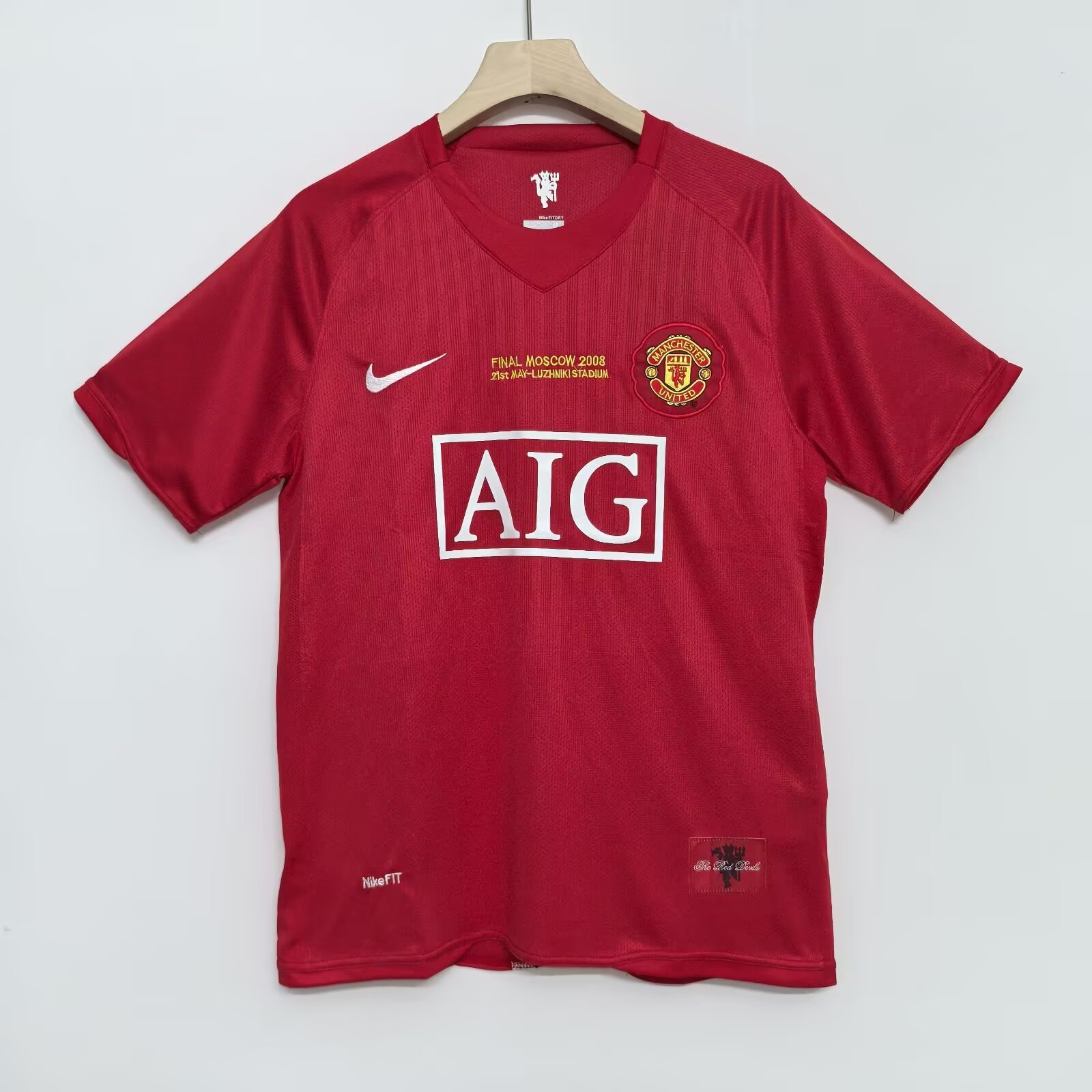 2007/08 Retro Version Manchester Unite Home Jersey